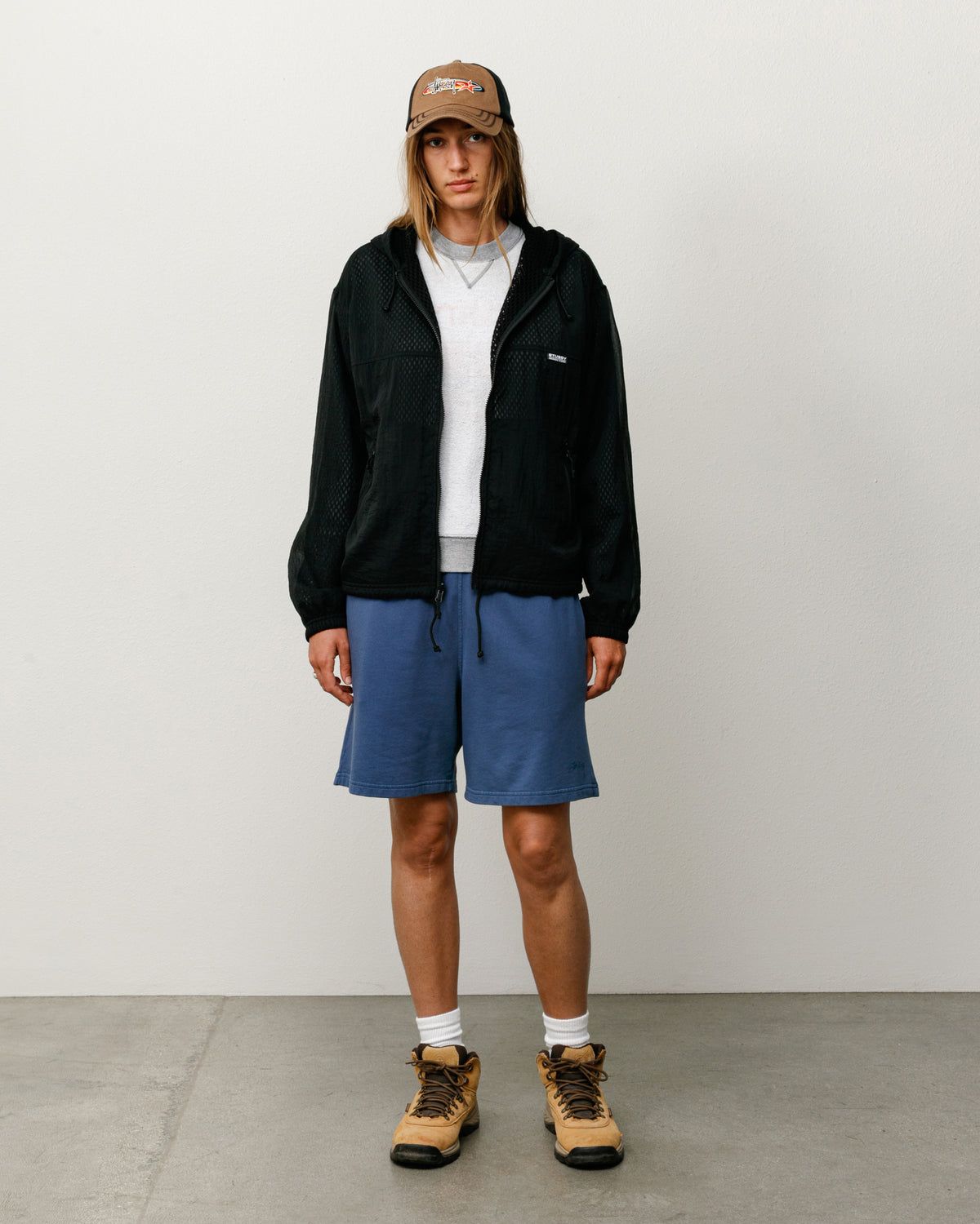 Layered Mesh Hooded Jacket – Black | Outerwear | Stüssy Japan