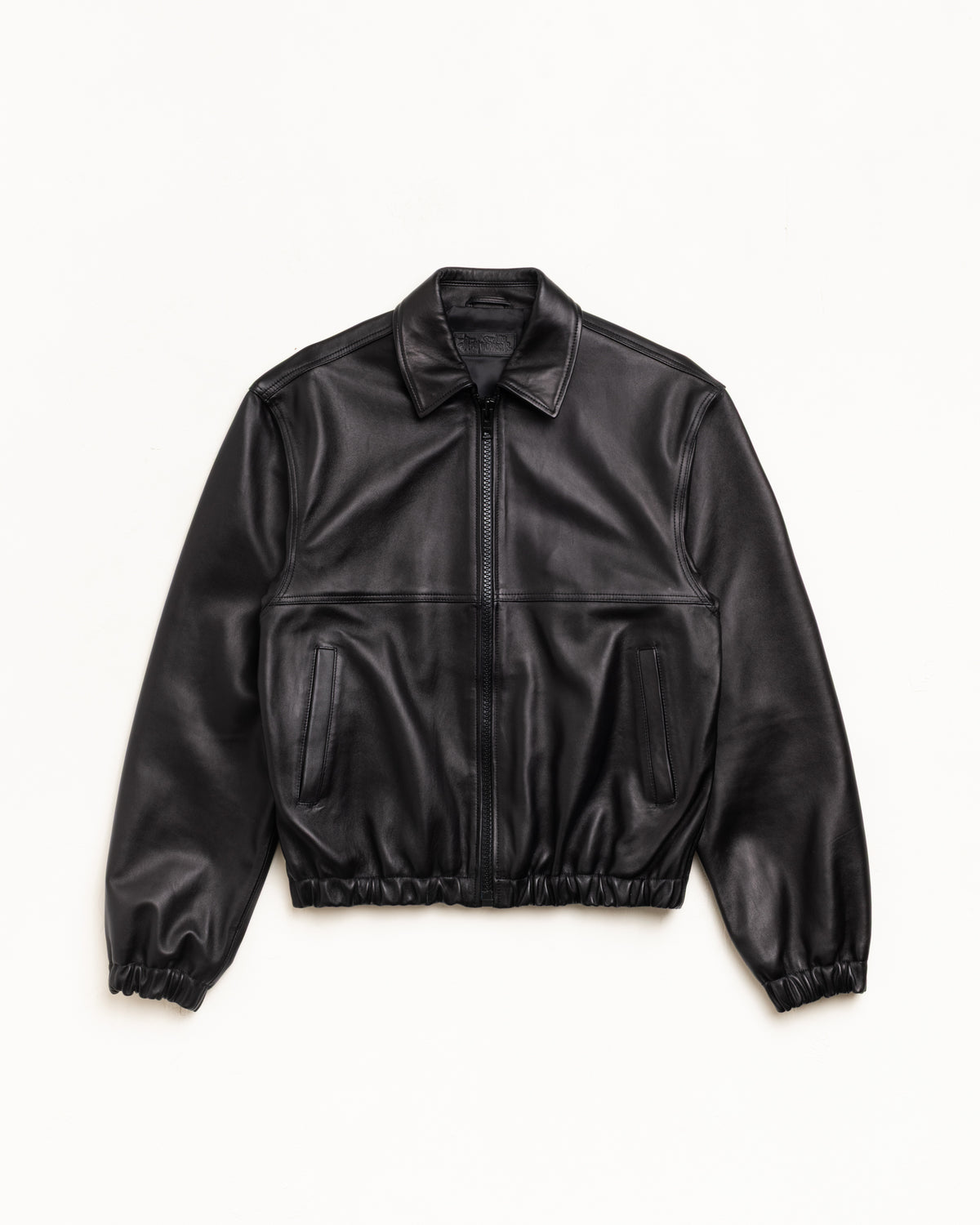Leather Work Jacket – Black | Outerwear | Stüssy Japan
