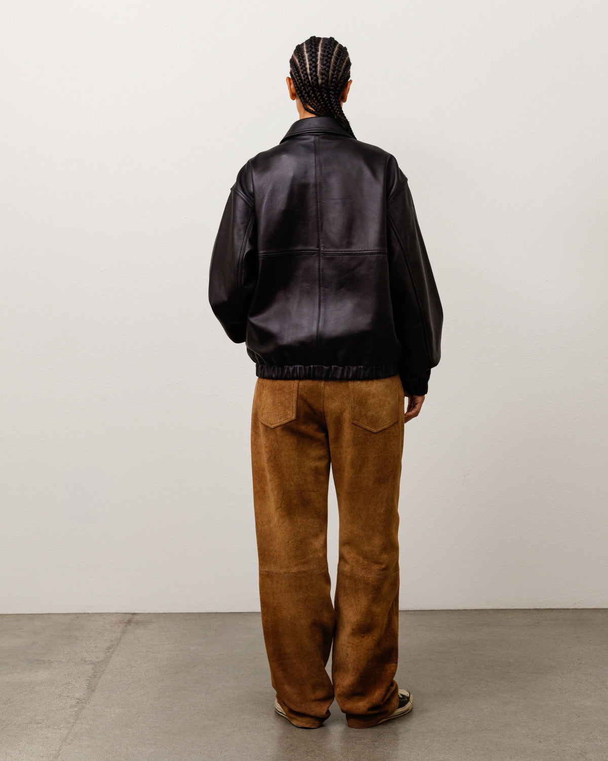 Leather Work Jacket – Black | Outerwear | Stüssy Japan