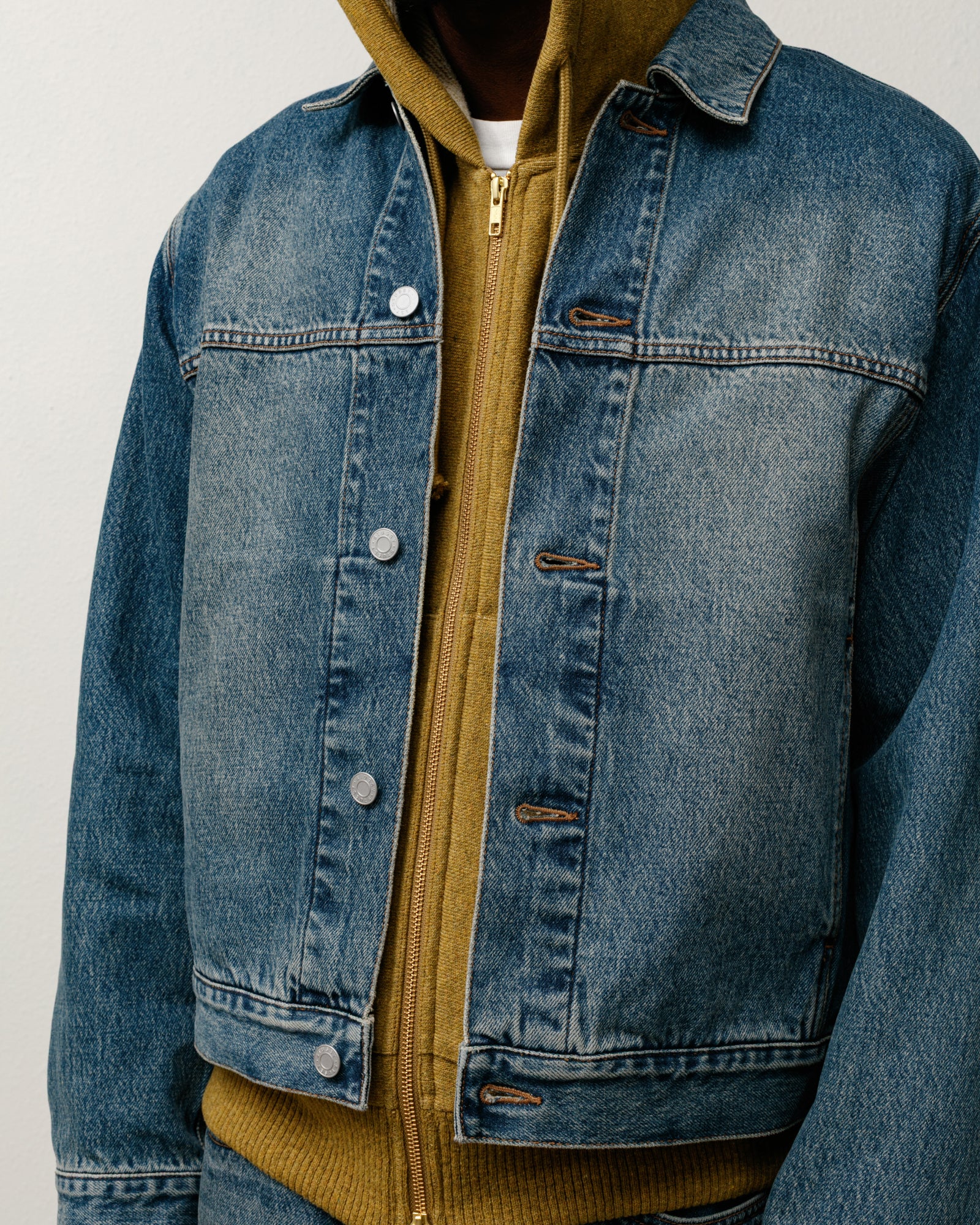 Trucker Jacket Denim – Vintage Mid Wash | Outerwear | Stüssy Japan