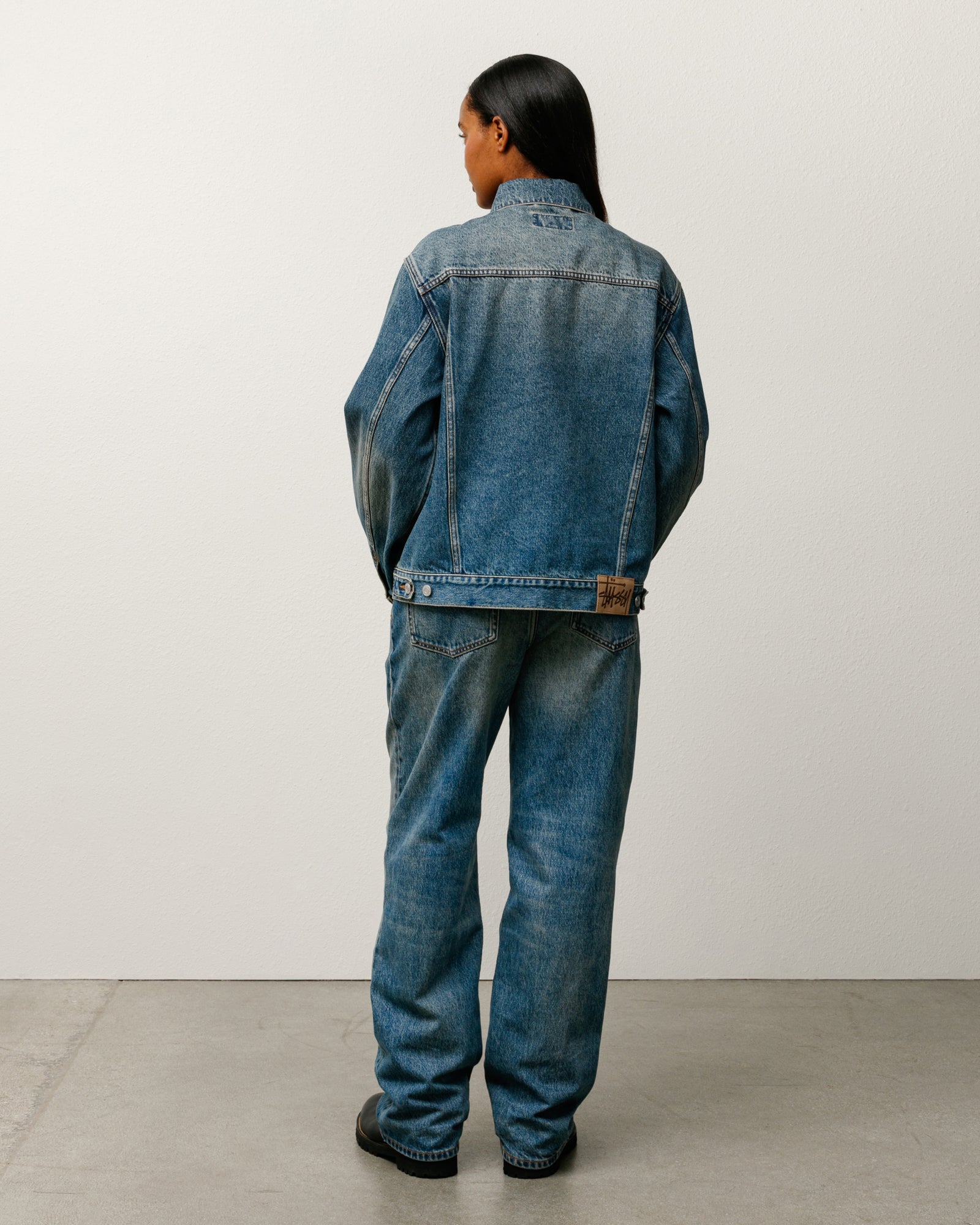 Trucker Jacket Denim – Vintage Mid Wash | Outerwear | Stüssy Japan
