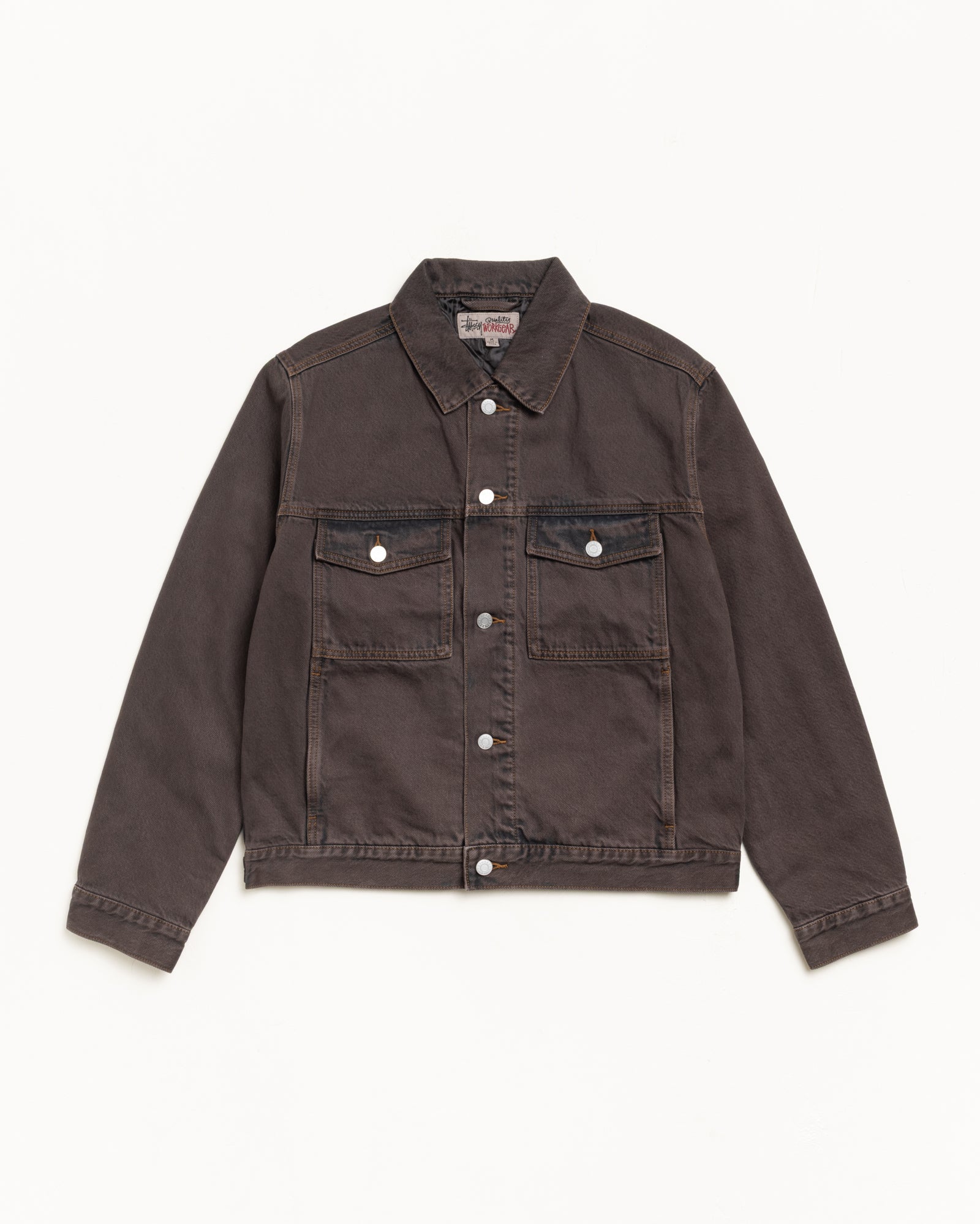 Lined Trucker Denim – Resin Wash Brown | Outerwear | Stüssy Japan