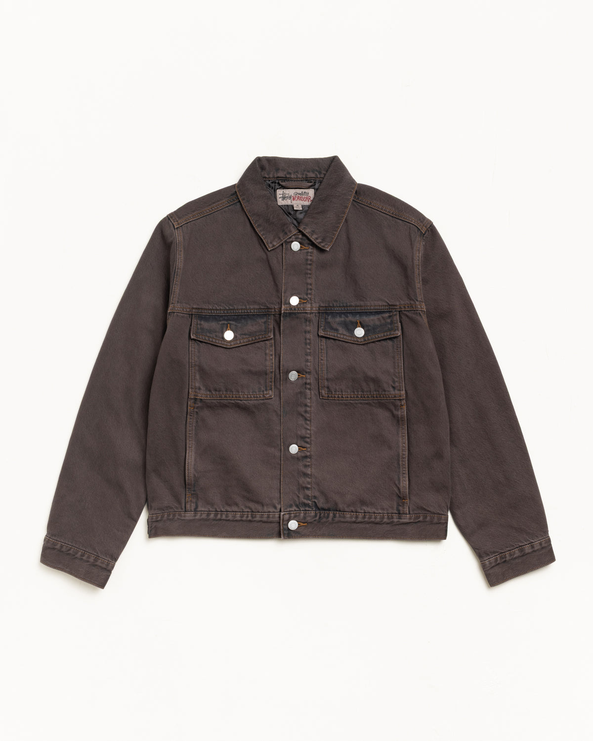 Lined Trucker Denim – Resin Wash Brown | Outerwear | Stüssy Japan