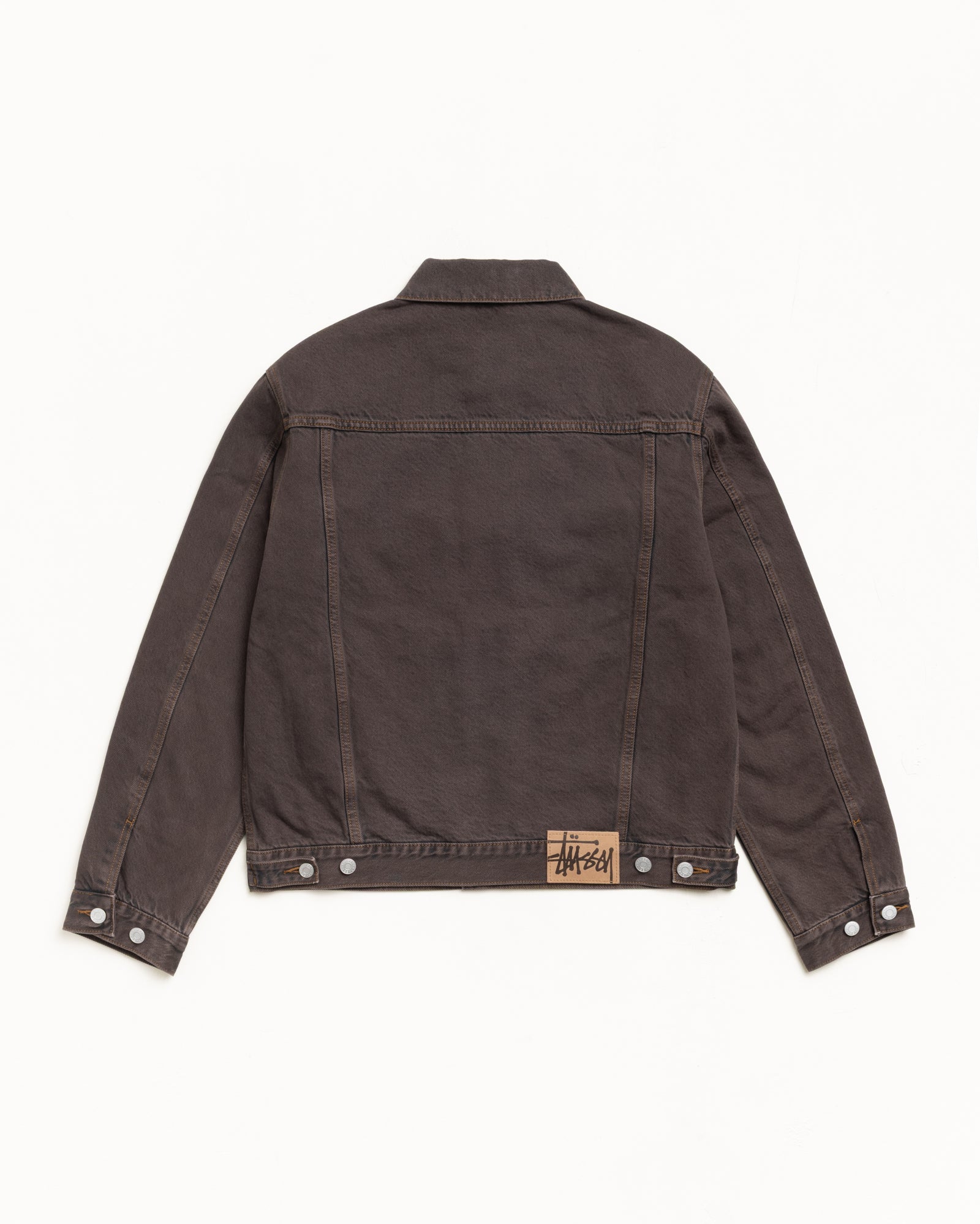 Lined Trucker Denim – Resin Wash Brown | Outerwear | Stüssy Japan