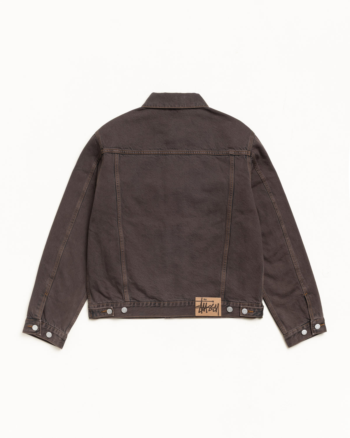 Lined Trucker Denim – Resin Wash Brown | Outerwear | Stüssy Japan