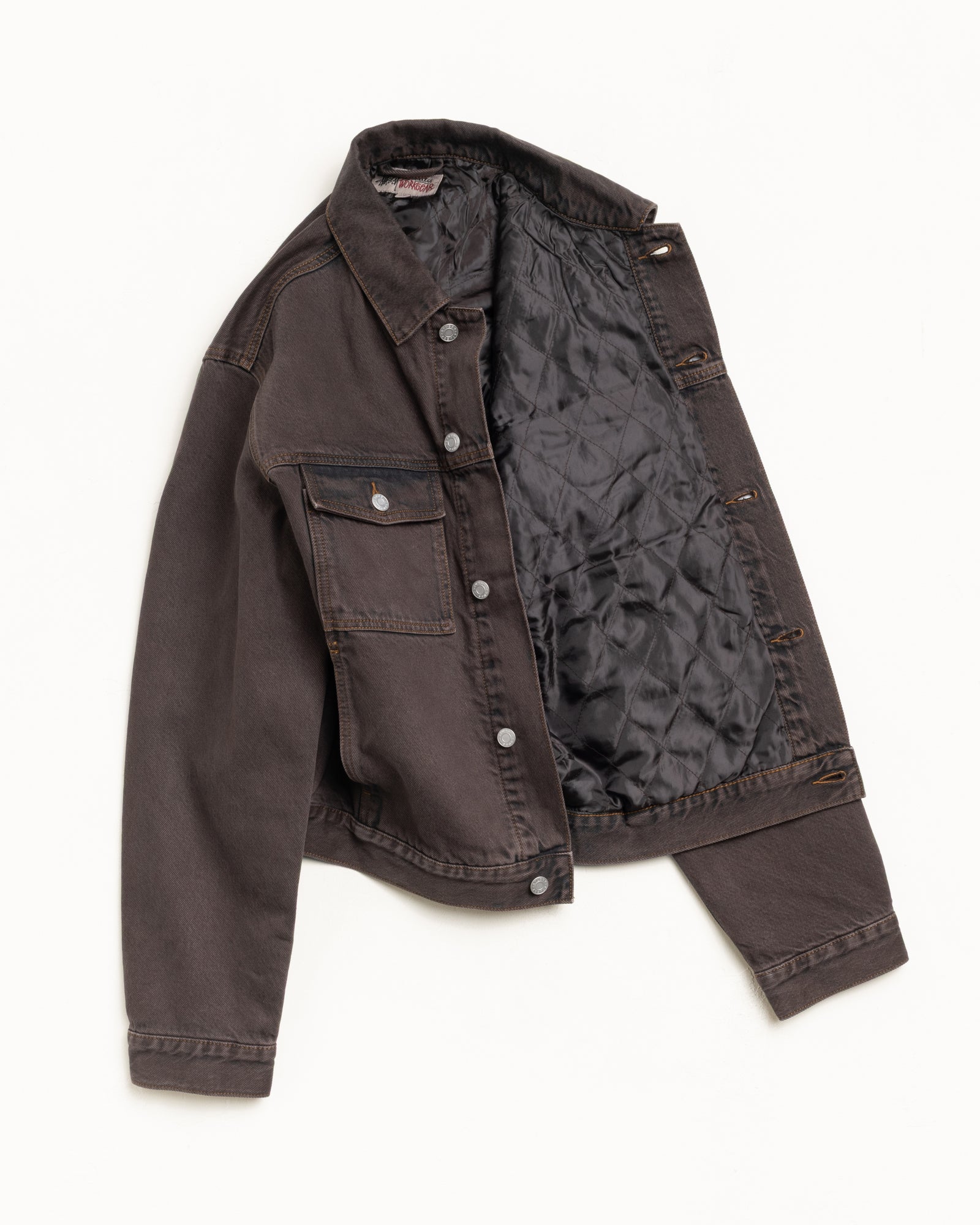 Lined Trucker Denim – Resin Wash Brown | Outerwear | Stüssy Japan