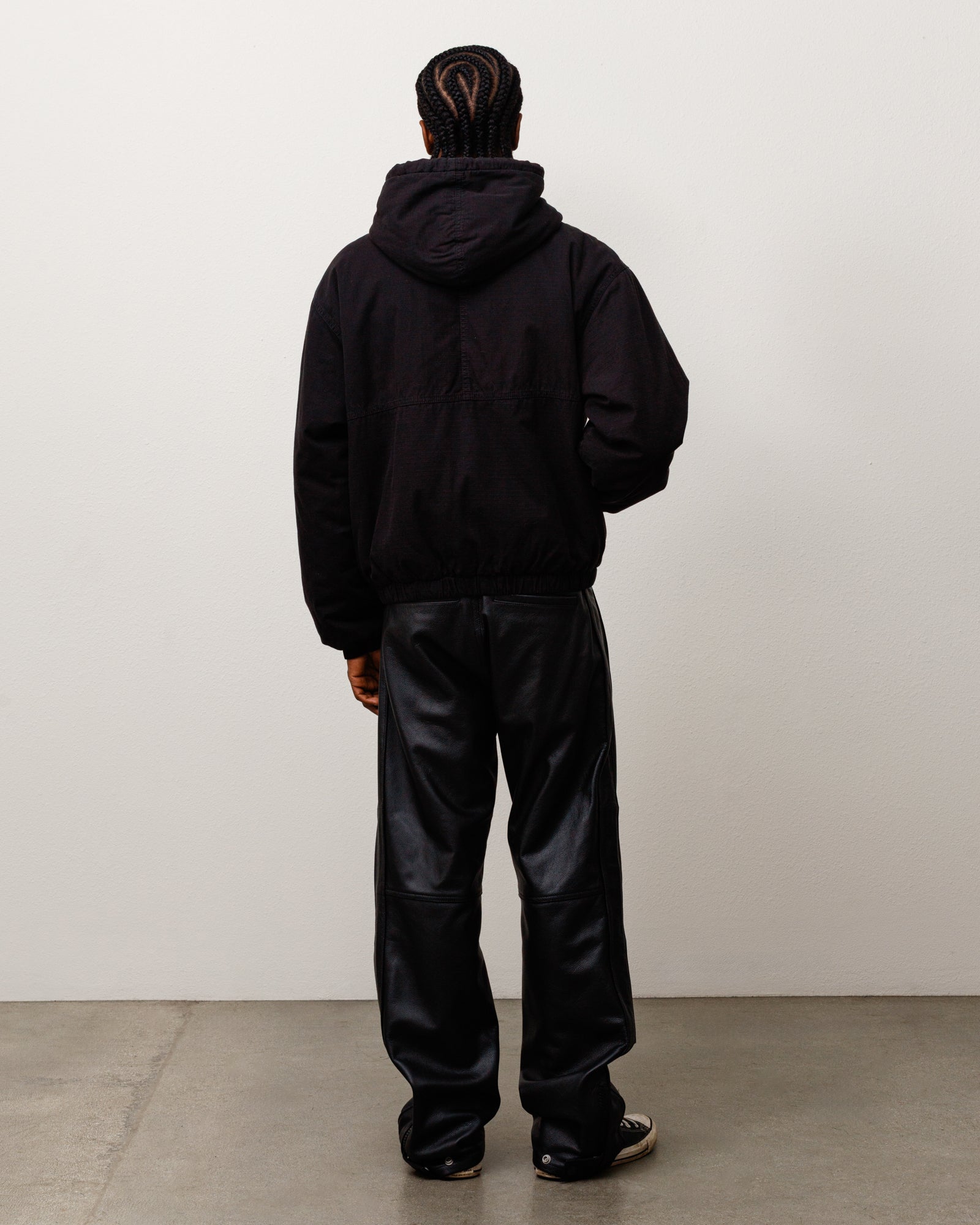 Work Jacket Ripstop Unisex Long Sleeve In Black