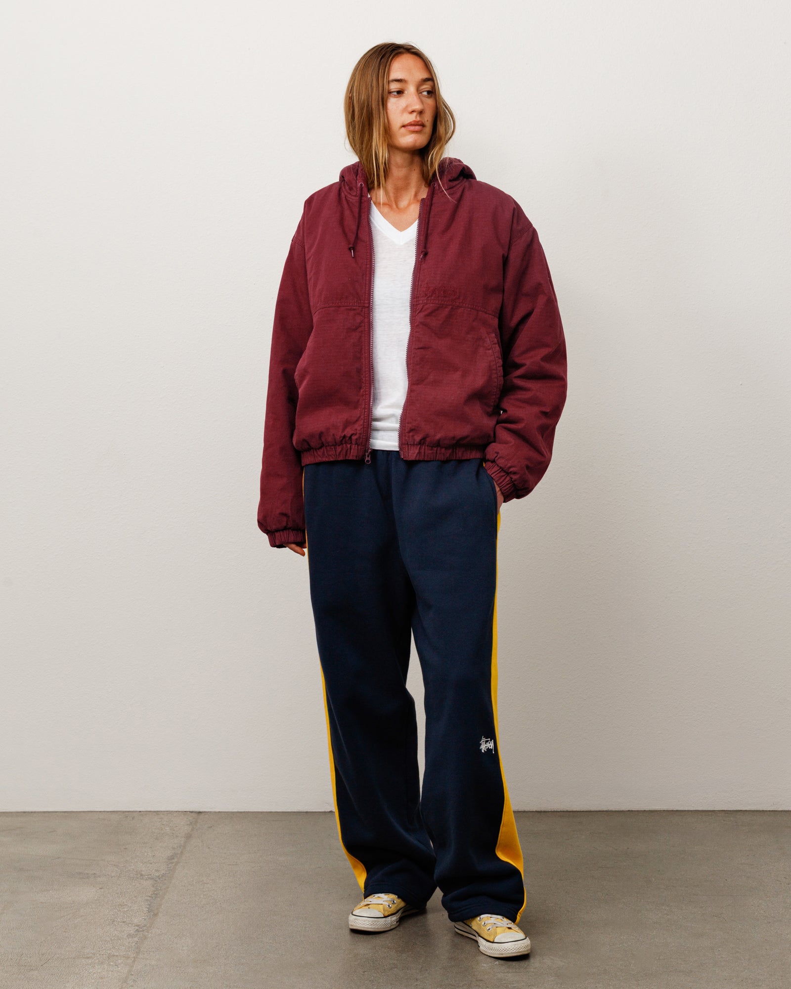 Ripstop Work Jacket - Burgundy | Outerwear | Stüssy Japan