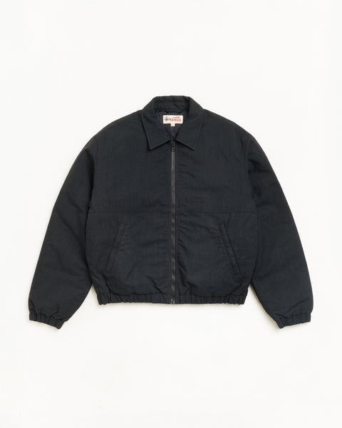 Nyco Collared Work Jacket Unisex Long Sleeve In Black