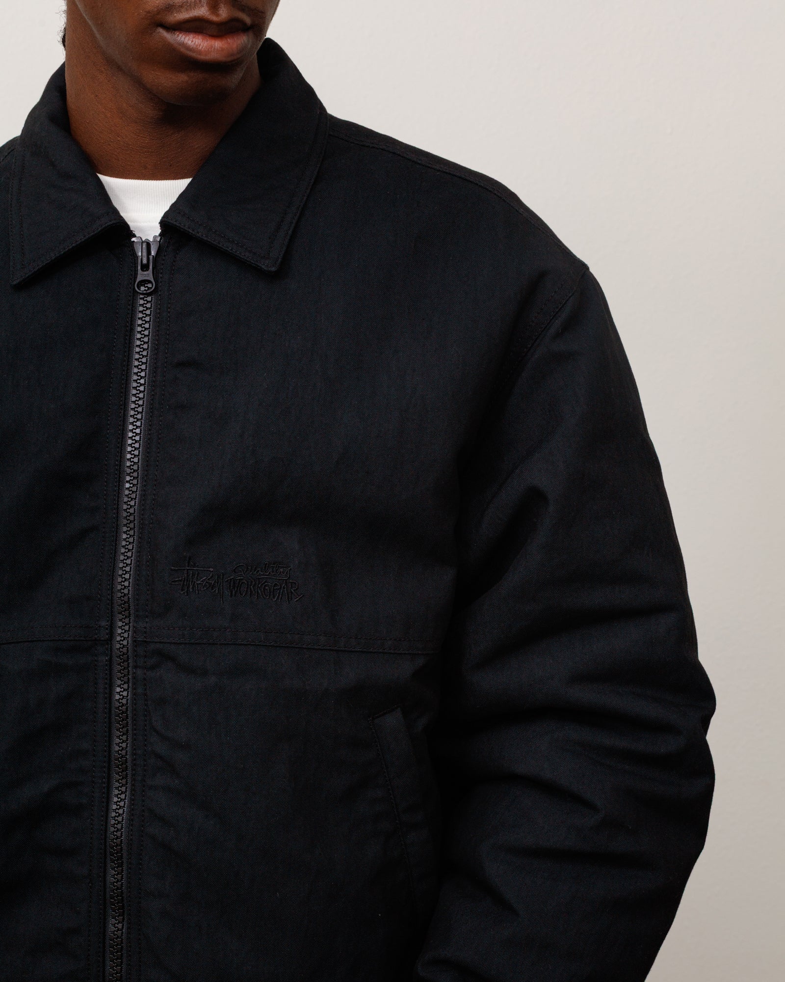 Nyco Collared Work Jacket - Black | Outerwear | Stüssy Japan