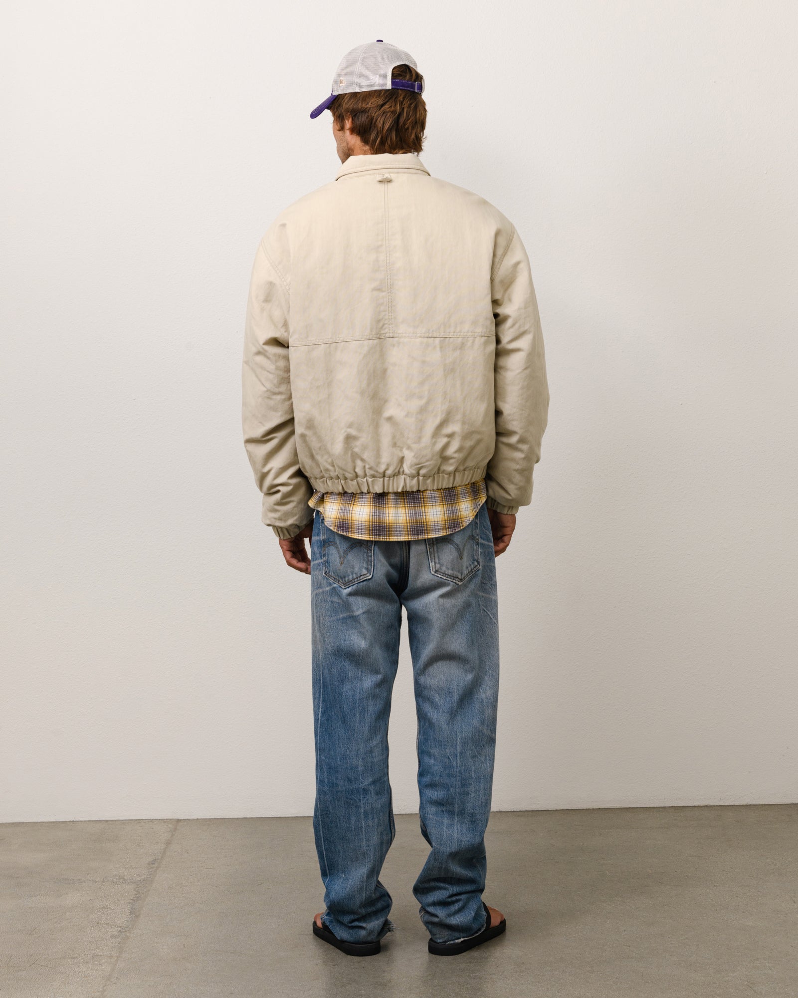 Nyco Collared Work Jacket - Sand | Outerwear | Stüssy Japan