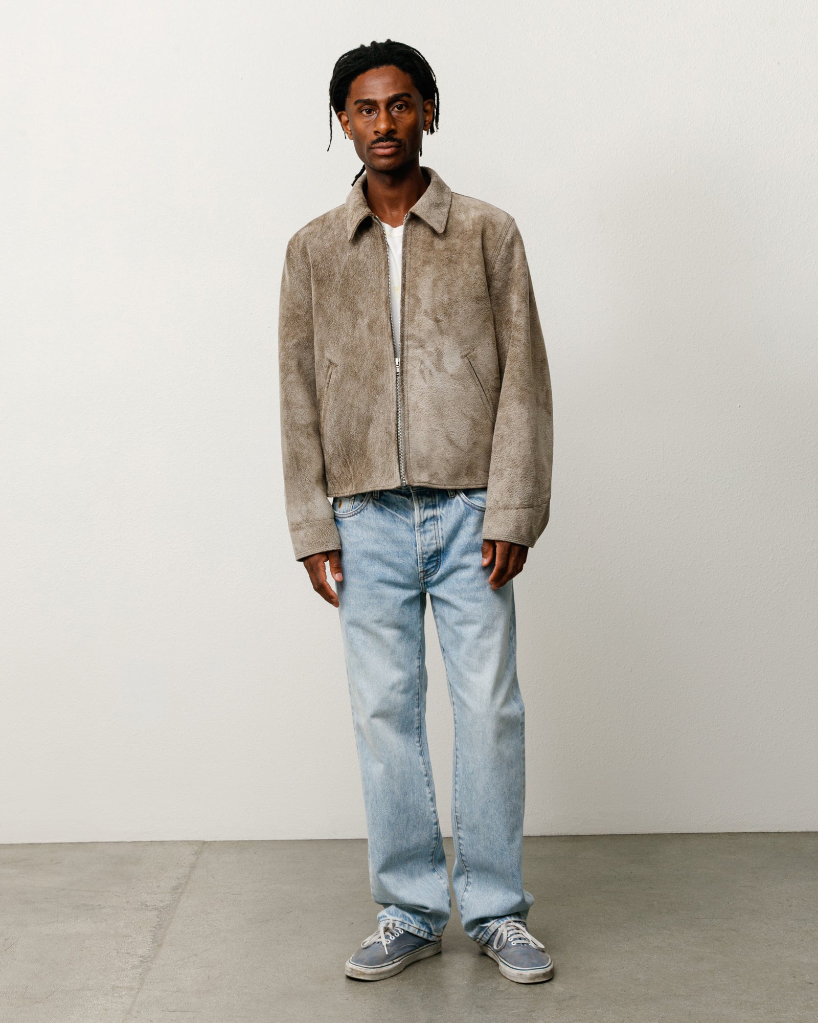 Garage Jacket Suede - Suede | Outerwear | Stüssy Japan