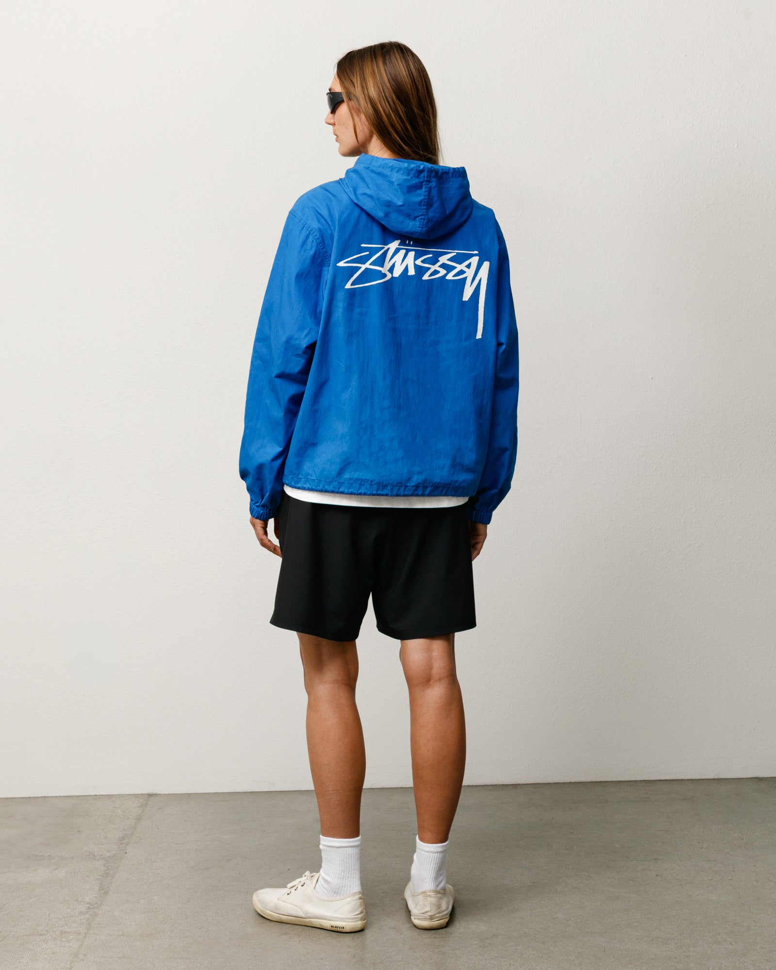 Waxed Cotton Beach Shell - Blue | Outerwear | Stüssy Japan