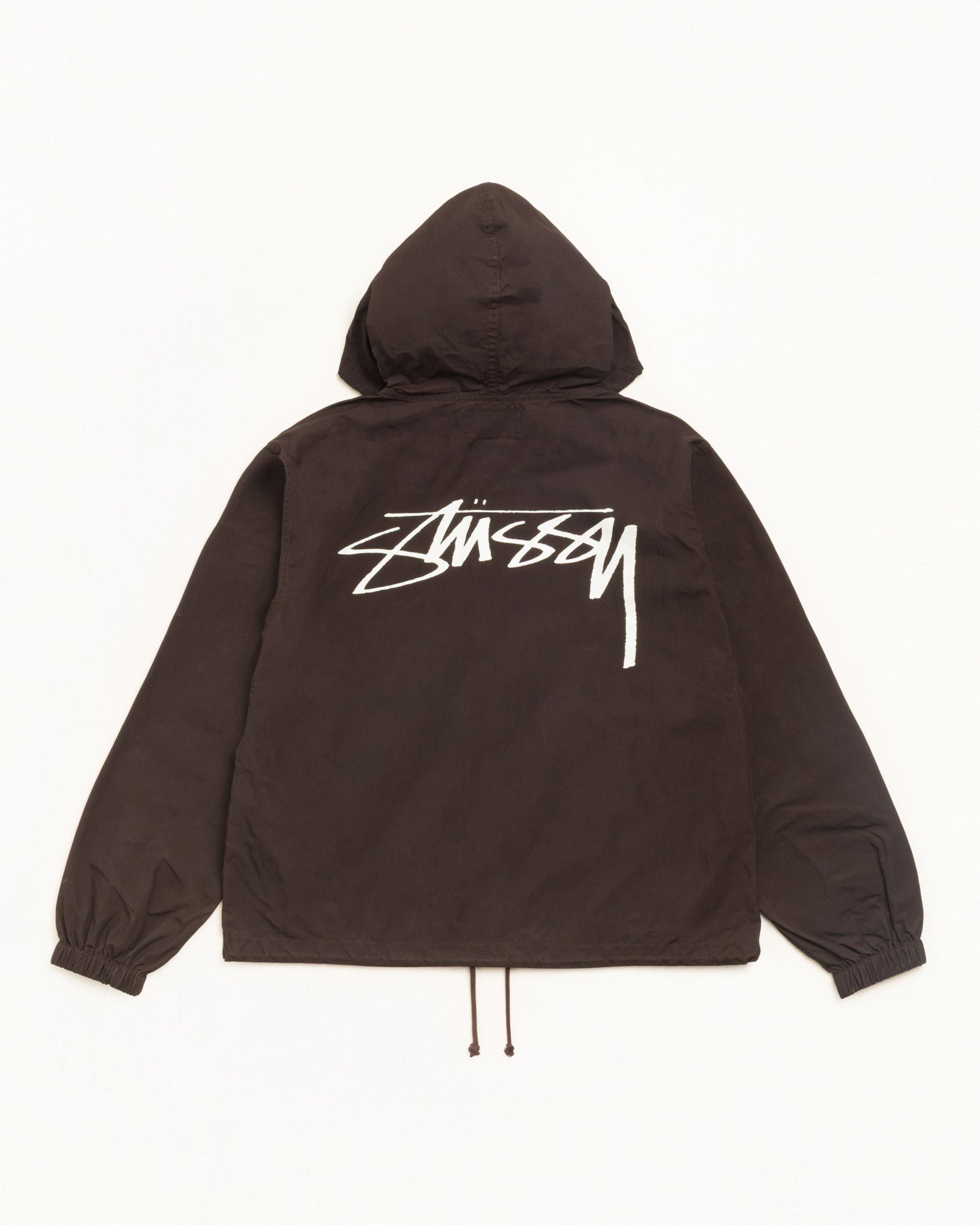 Stussy フード付きナイロンジャケット シェルジャケット Waxed Cotton Beach Shell - Brown | Outerwear | Stüssy Japan