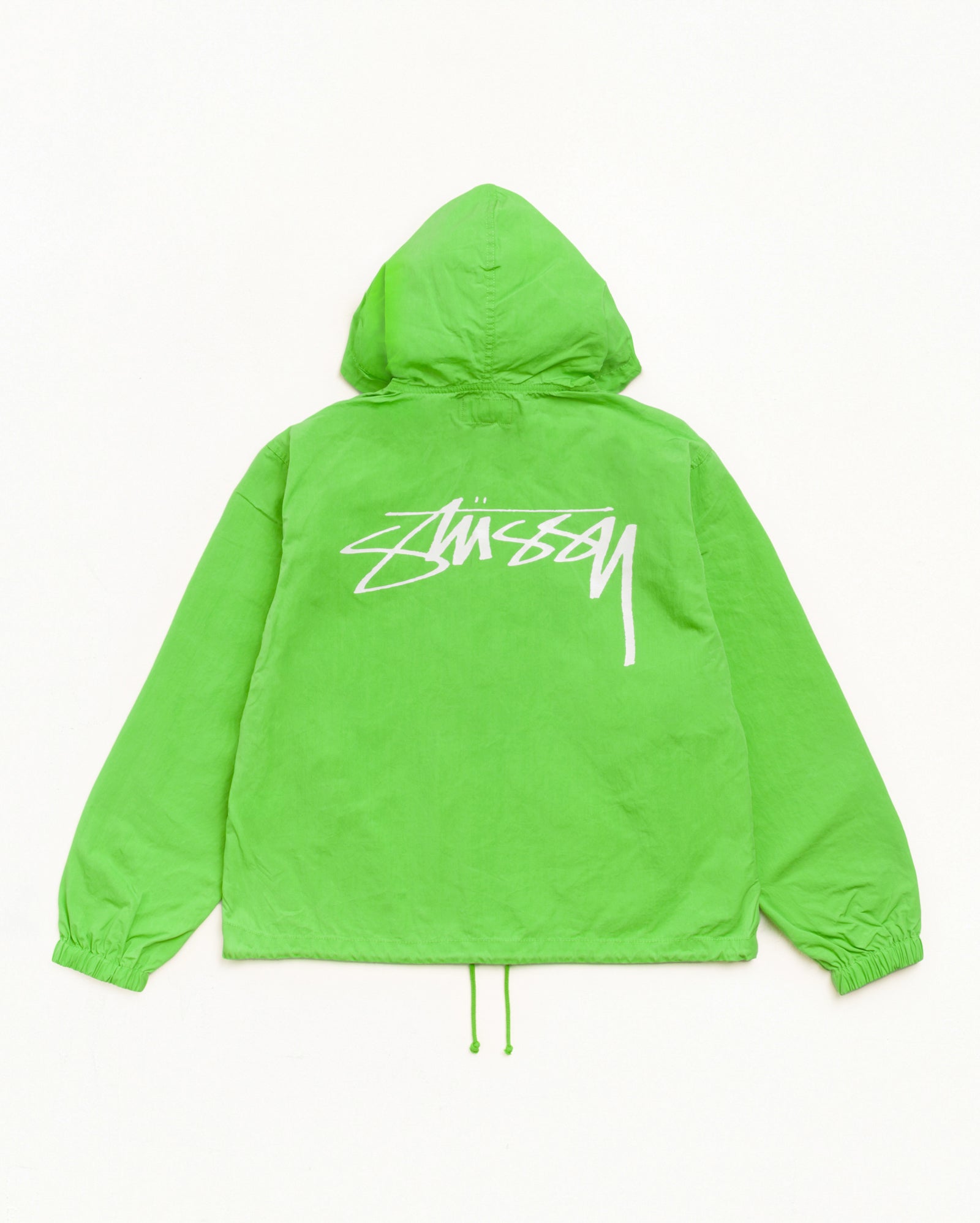 Waxed Cotton Beach Shell - Kiwi | Outerwear | Stüssy Japan