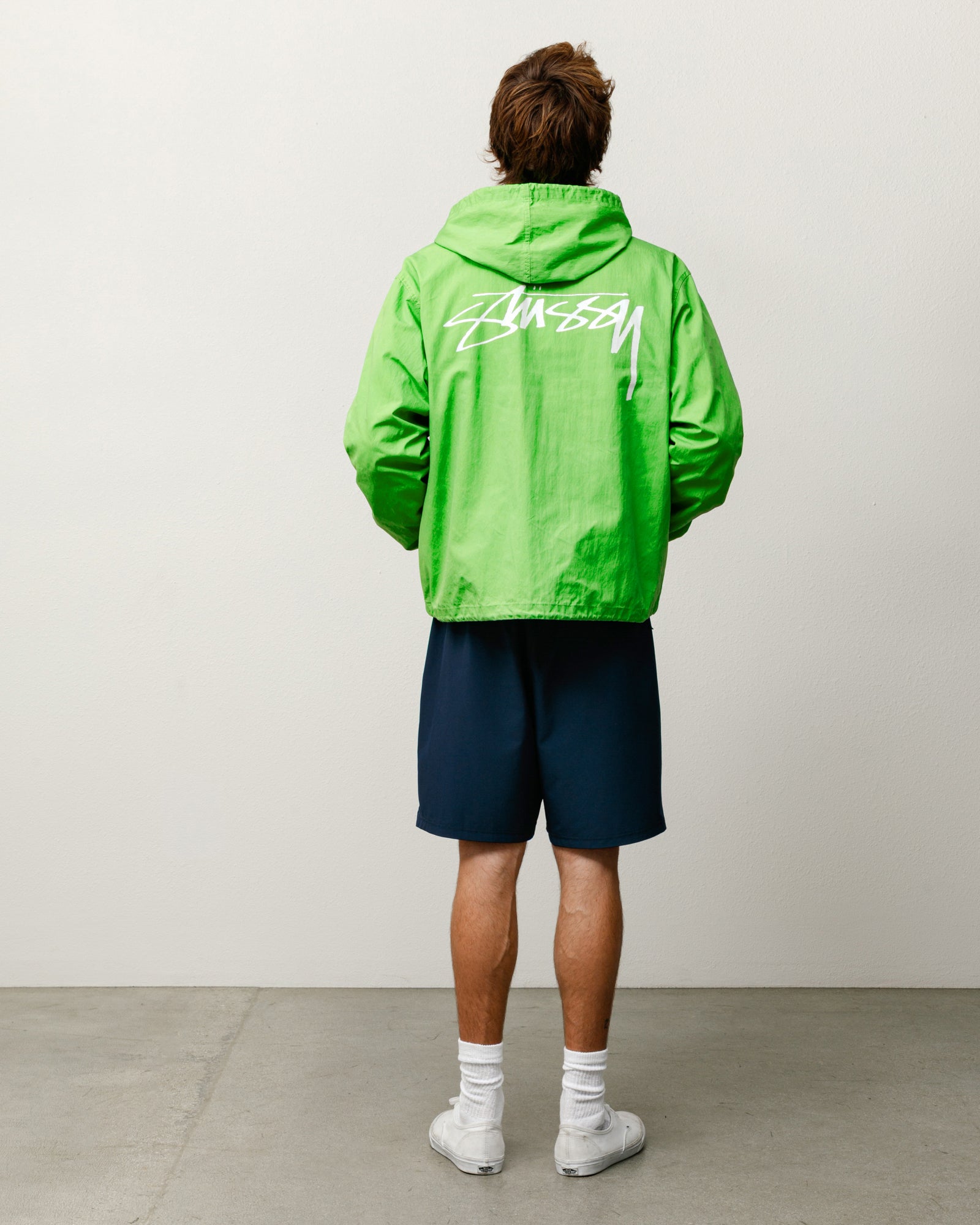 Waxed Cotton Beach Shell - Kiwi | Outerwear | Stüssy Japan