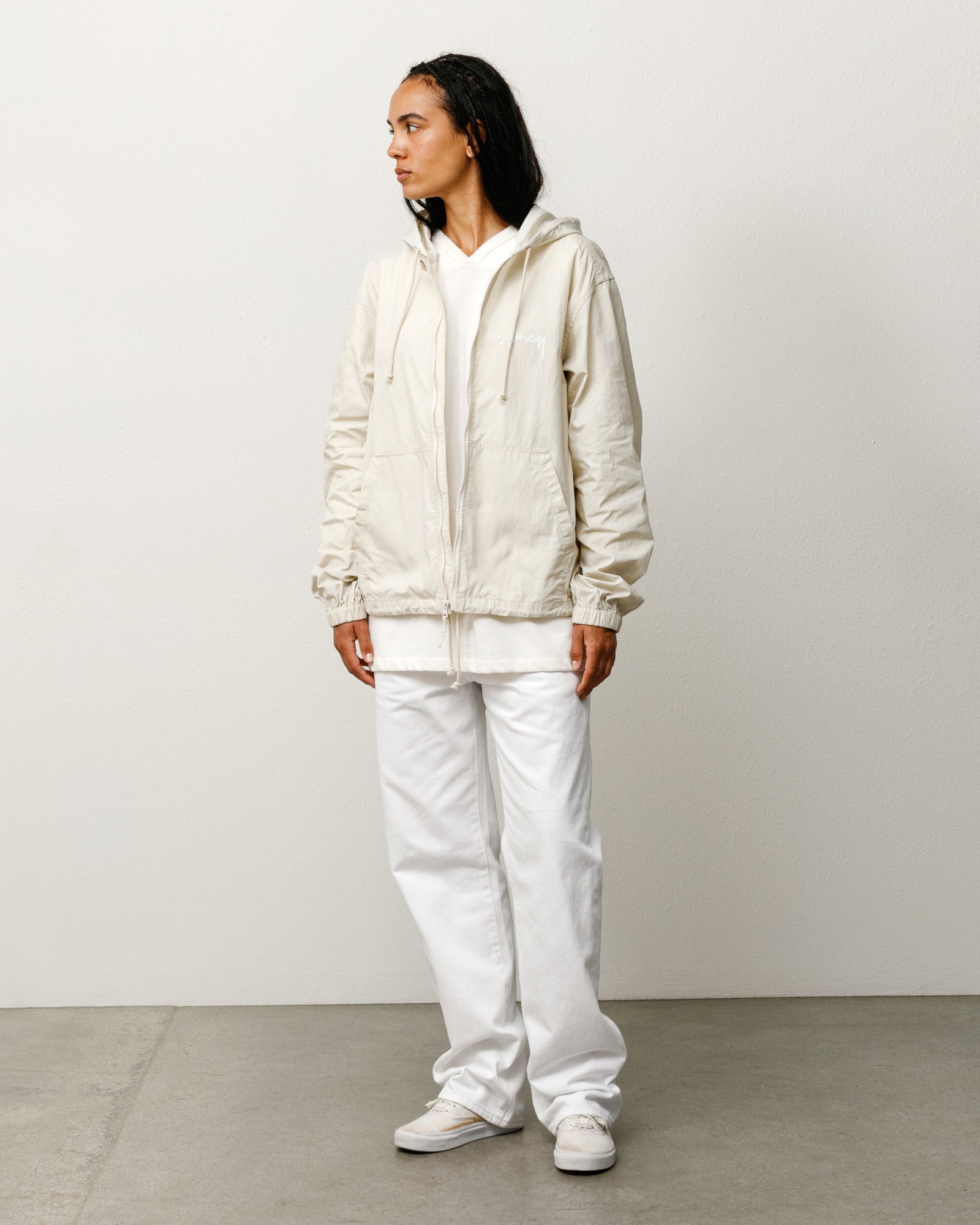 Waxed Cotton Beach Shell - Stone | Outerwear | Stüssy Japan