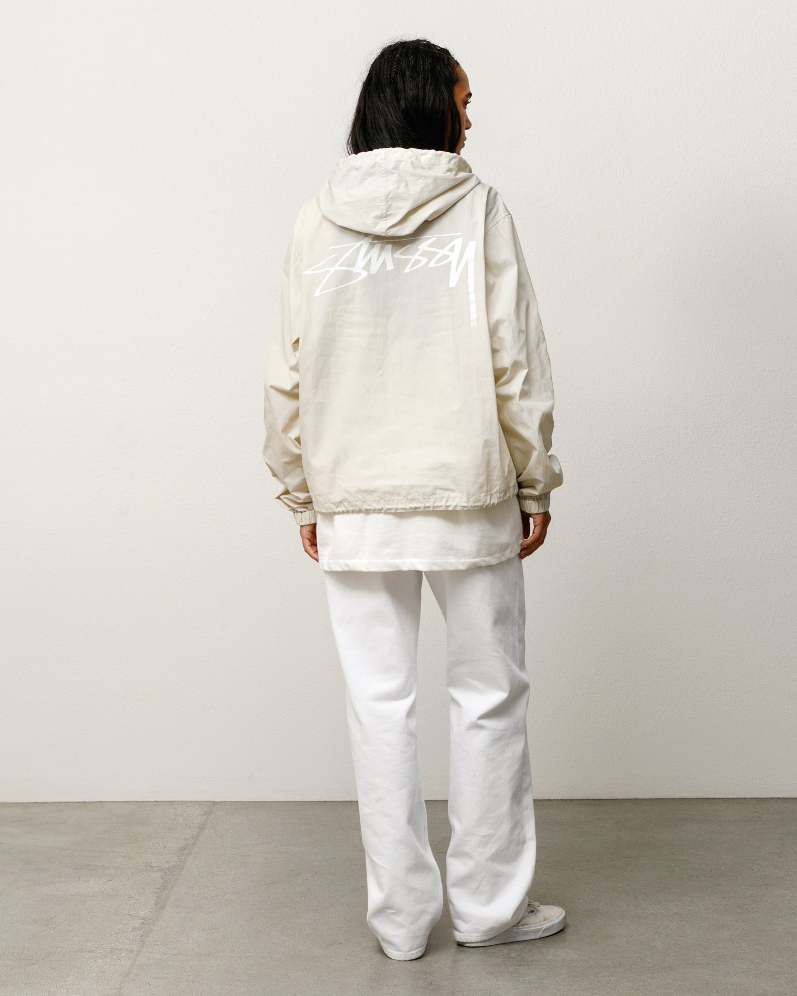 Waxed Cotton Beach Shell - Stone | Outerwear | Stüssy Japan