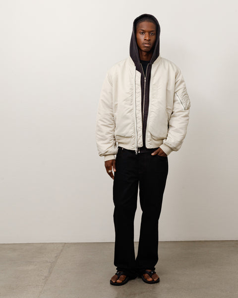 Ma-1 Bomber Unisex Long Sleeve In Bone