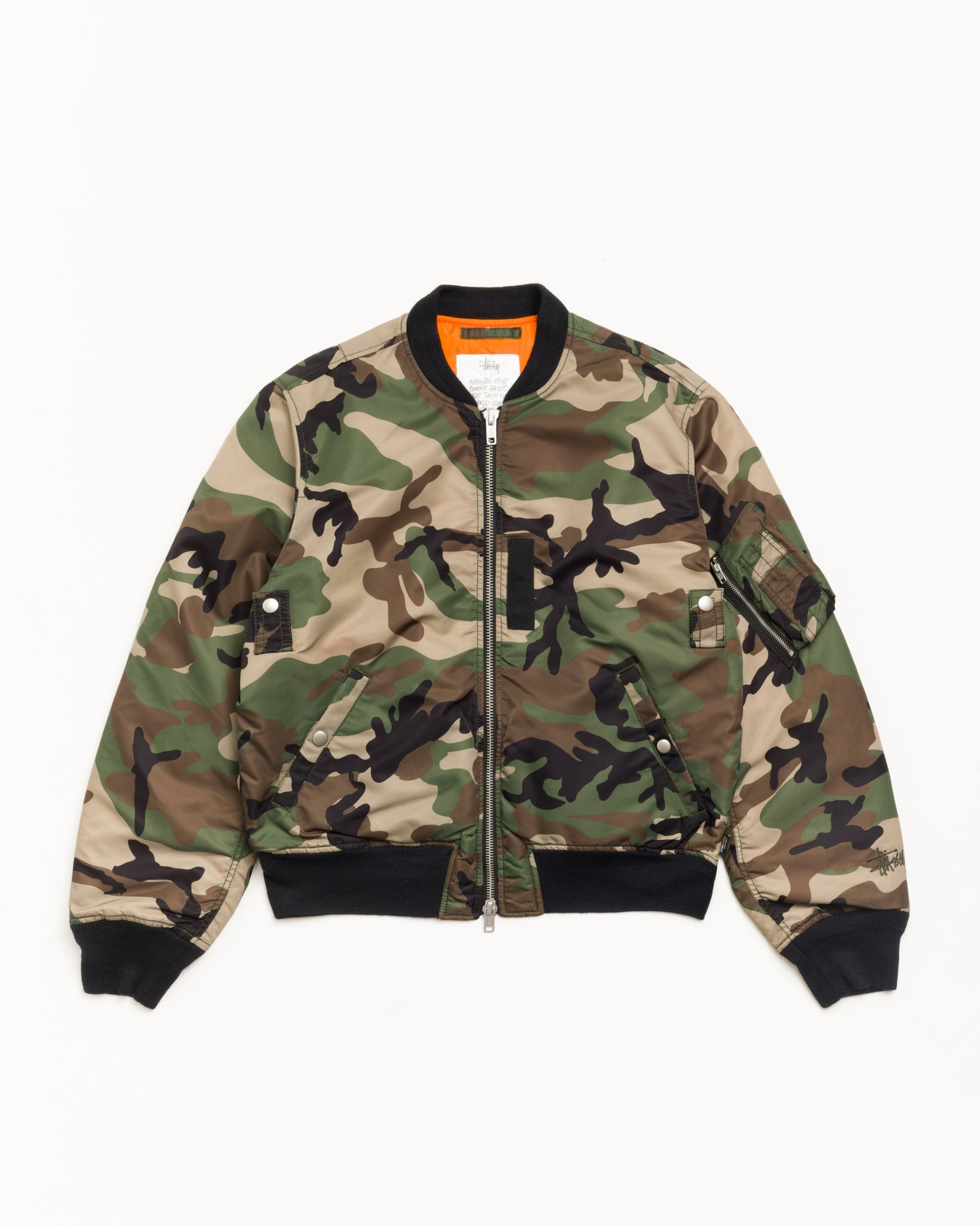 MA-1 Bomber Jacket - Woodland Camo | Outerwear | Stüssy Japan