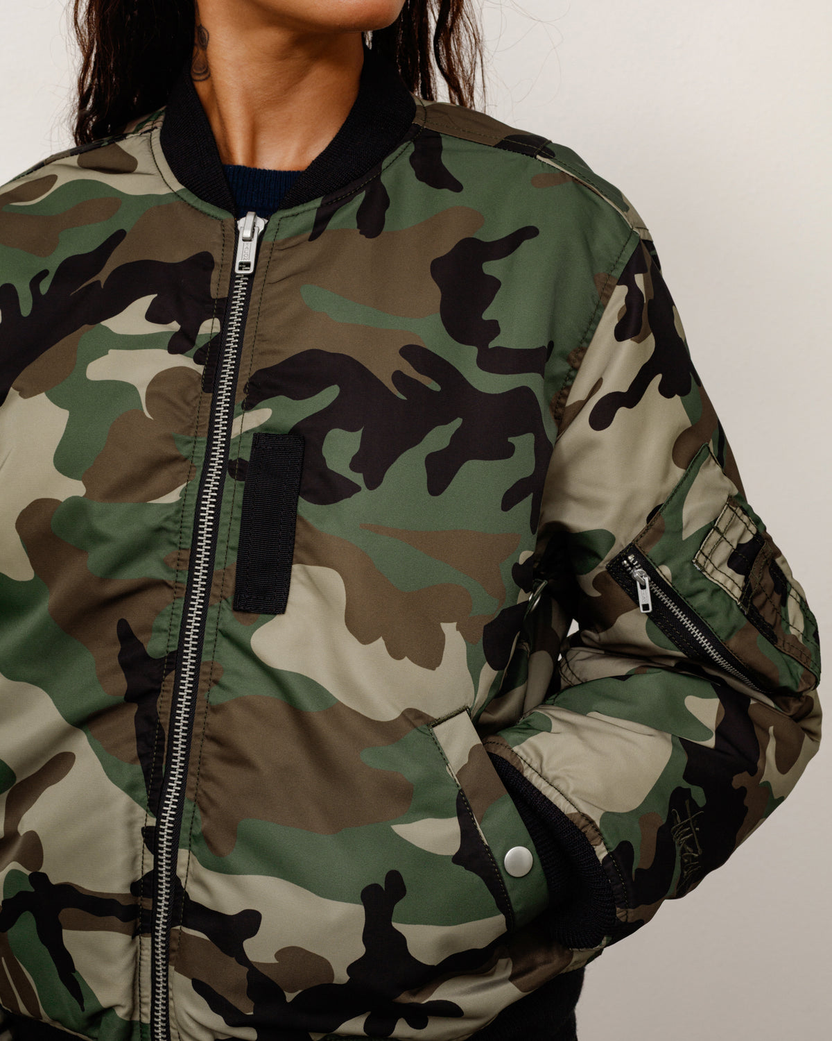 MA-1 Bomber Jacket - Woodland Camo | Outerwear | Stüssy Japan