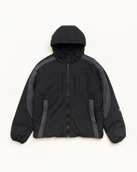 Rally Insulated Jacket Unisex Long Sleeve In Black