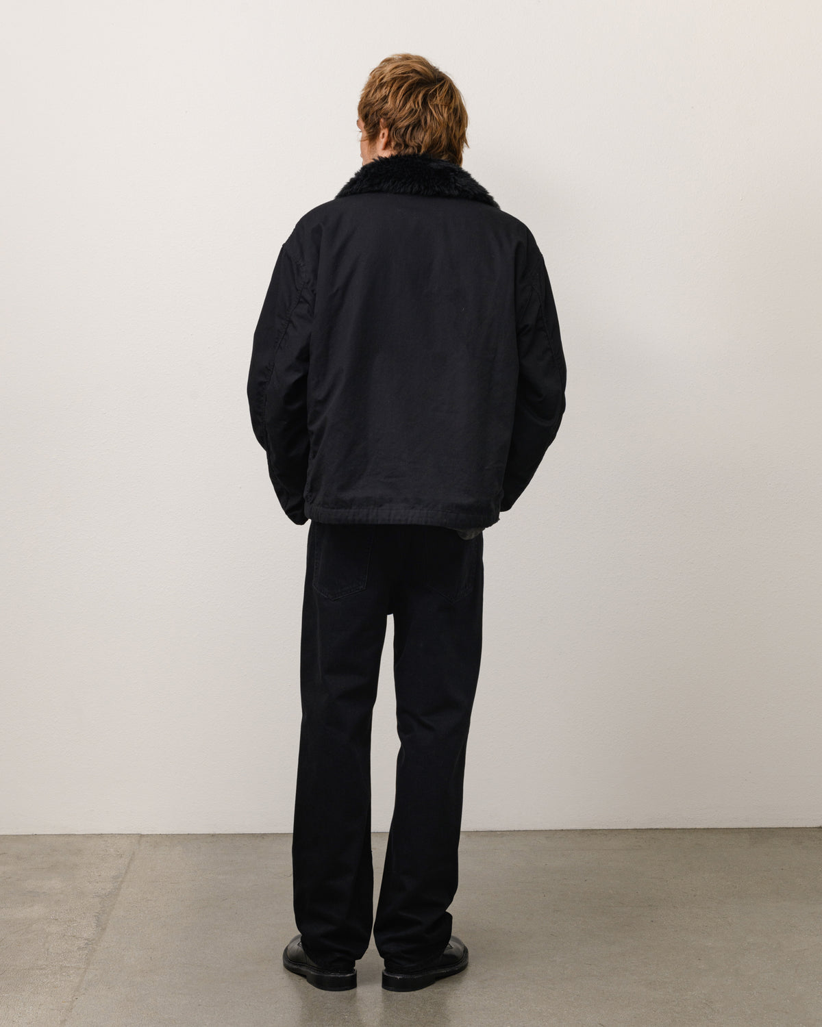Convertible Deck Jacket Unisex Long Sleeve In Black