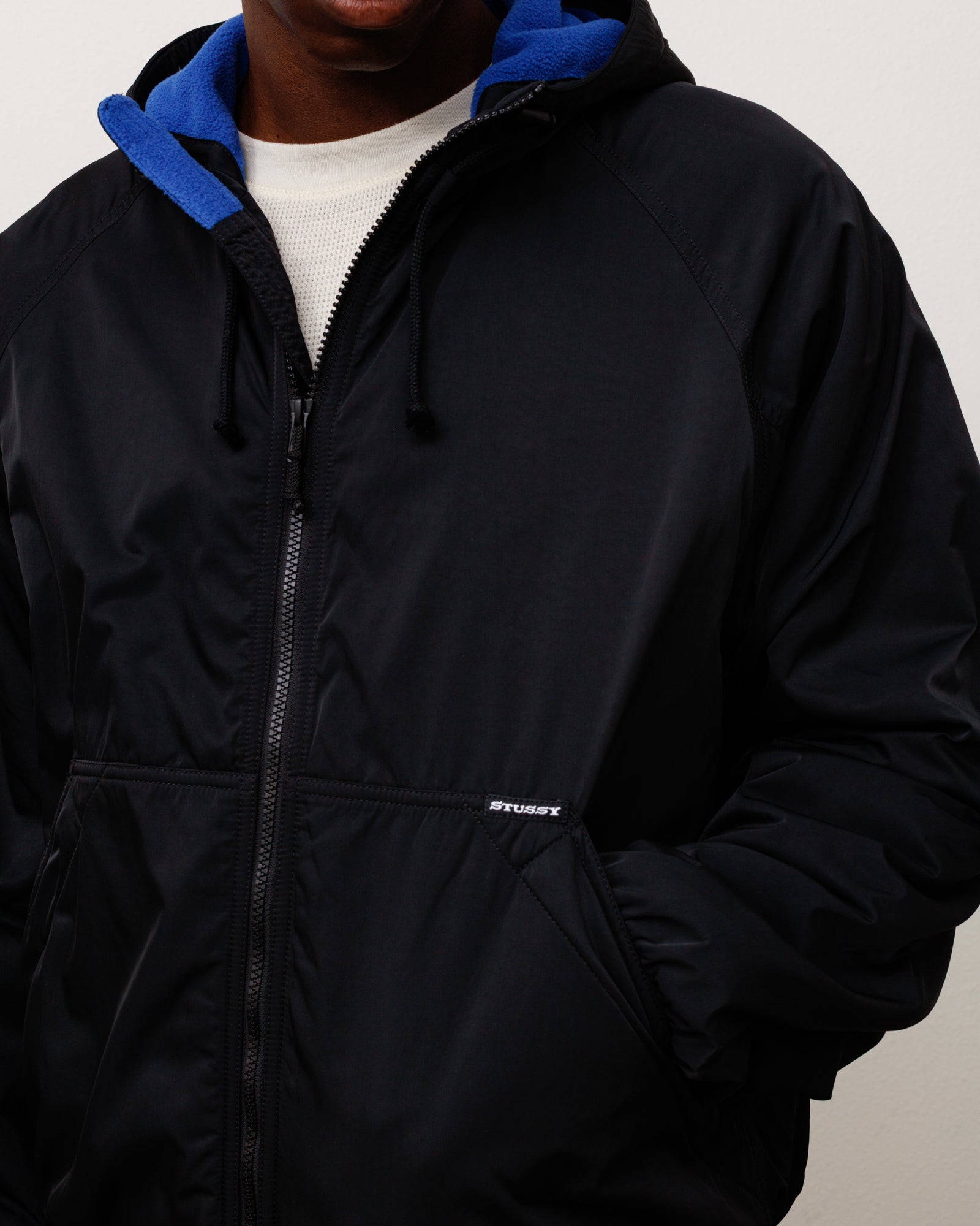 Coastline Hooded Jacket - Black | Outerwear | Stüssy Japan