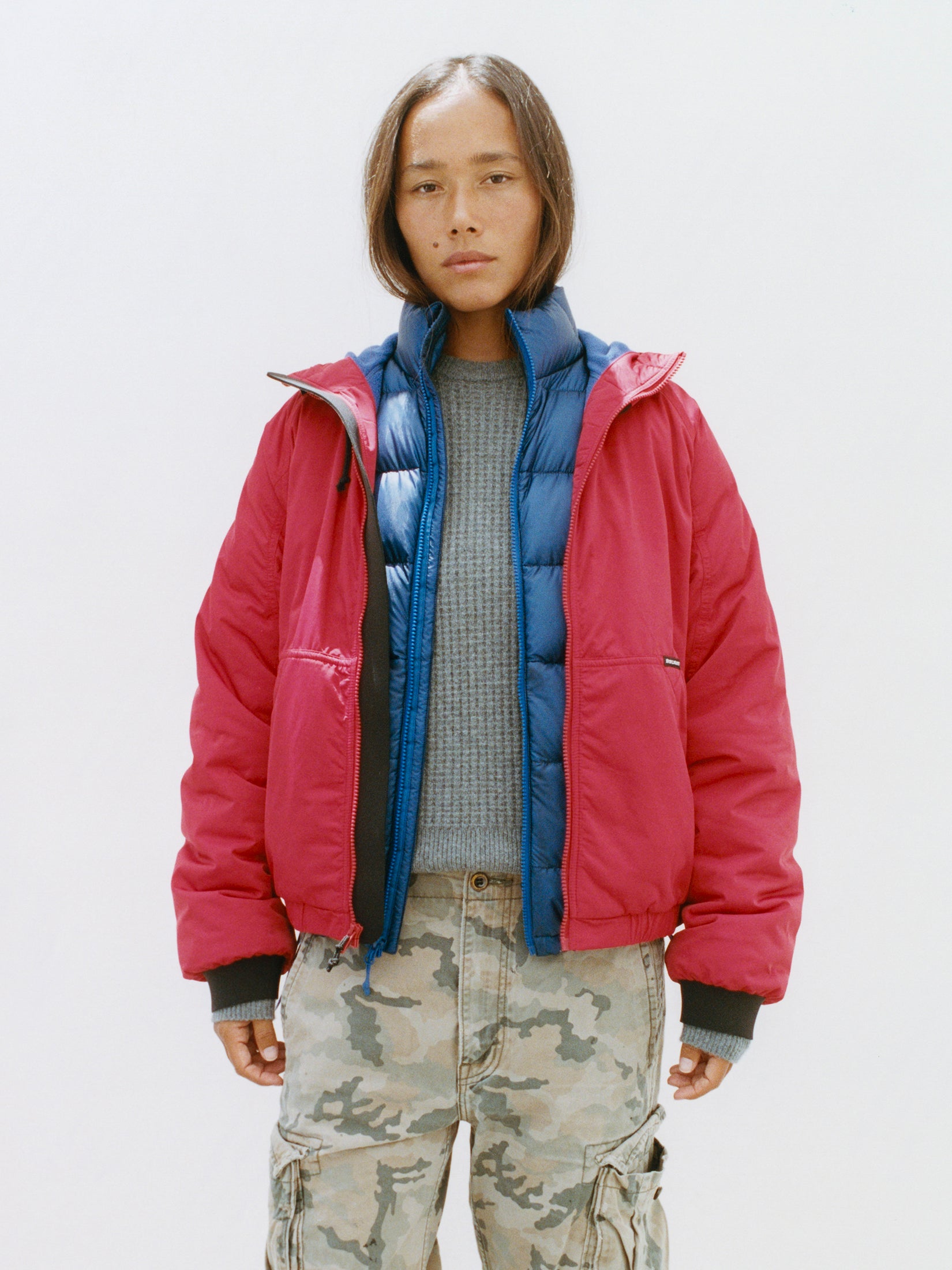 Coastline Hooded Jacket - Red | Outerwear | Stüssy Japan