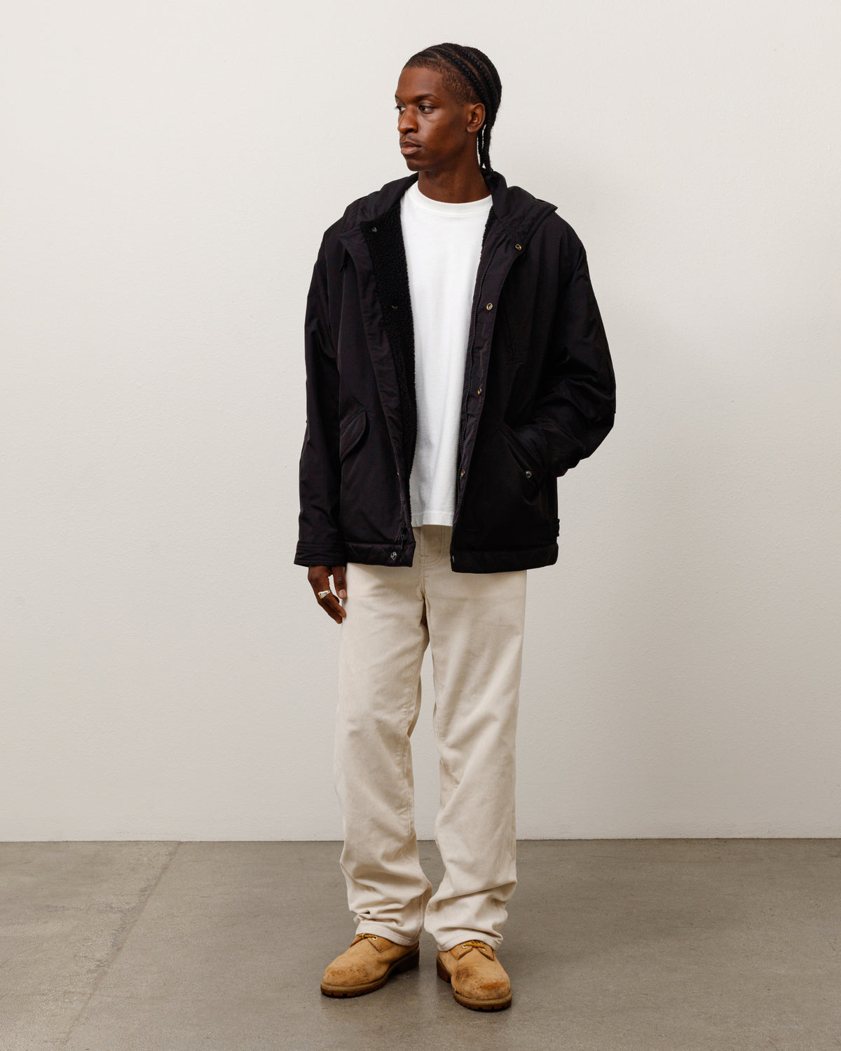 Flight Parka Unisex Long Sleeve In Black