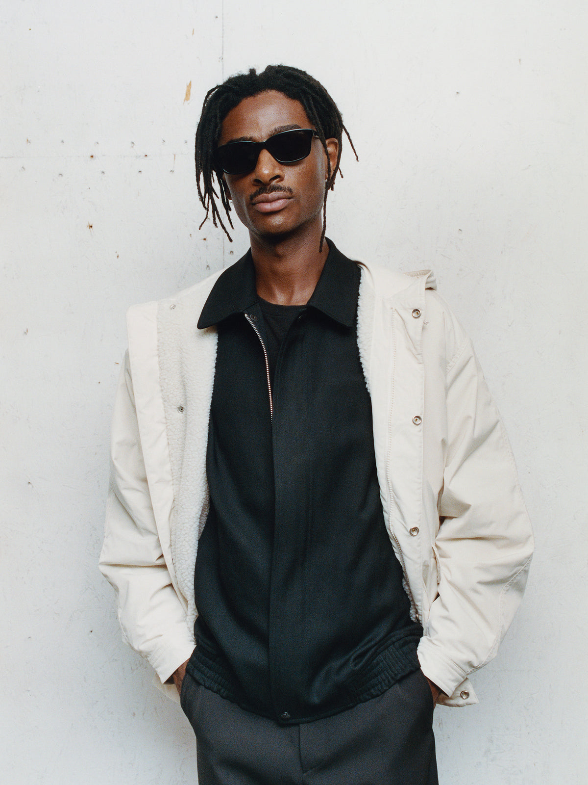 Flight Parka Unisex Long Sleeve In Bone