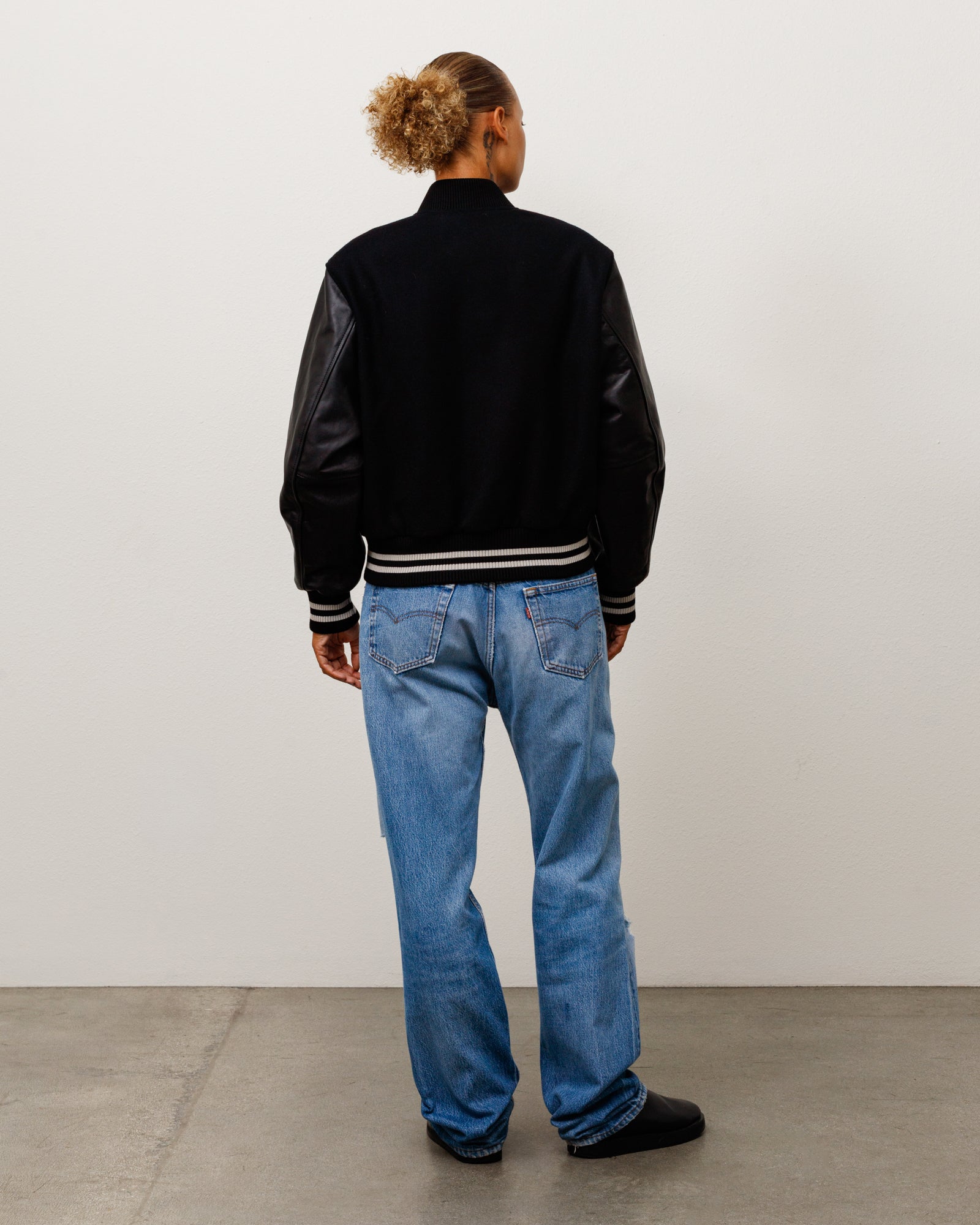 Wool Varsity Jacket - Black | Outerwear | Stüssy Japan