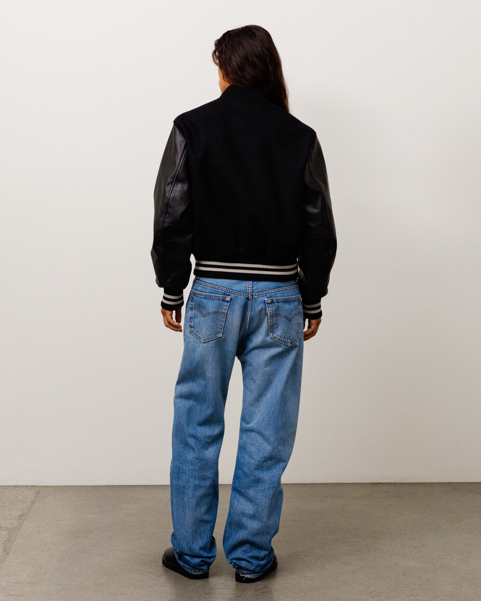 Wool Varsity Jacket - Black | Outerwear | Stüssy Japan