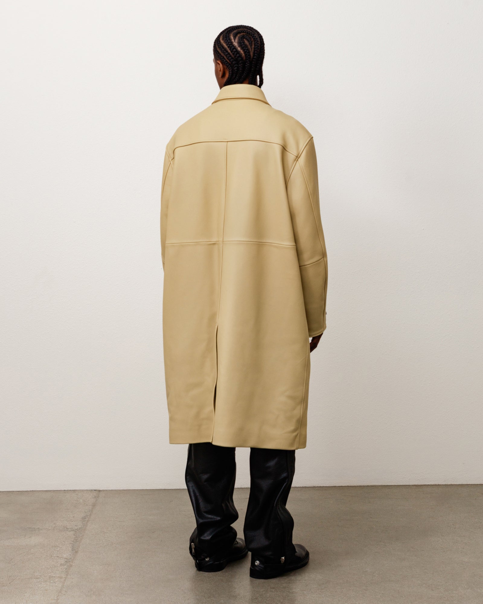 Leather Duster - Sand | Outerwear | Stüssy Japan