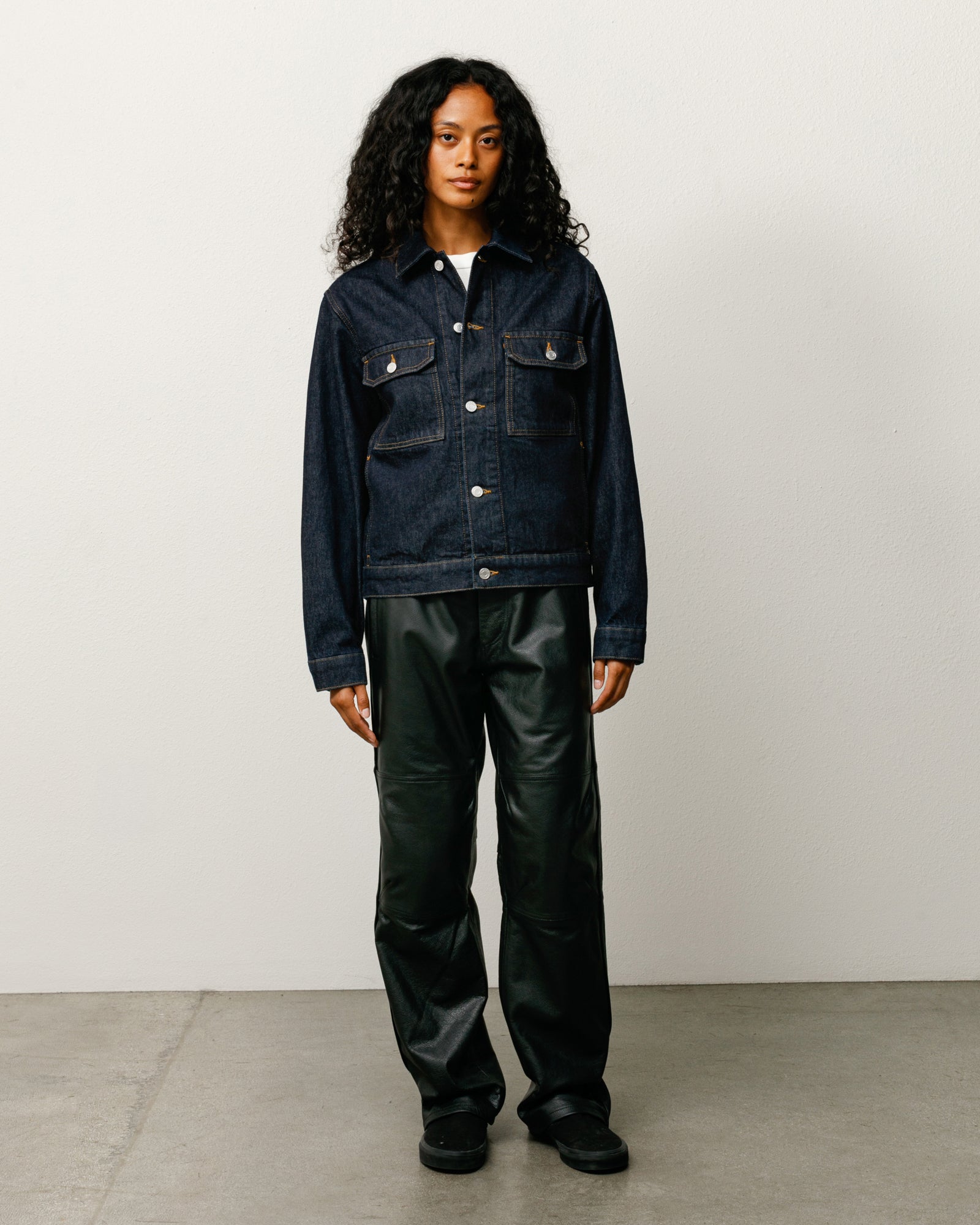 Denim Trucker Jacket - Rinsed Indigo | Outerwear | Stüssy Japan