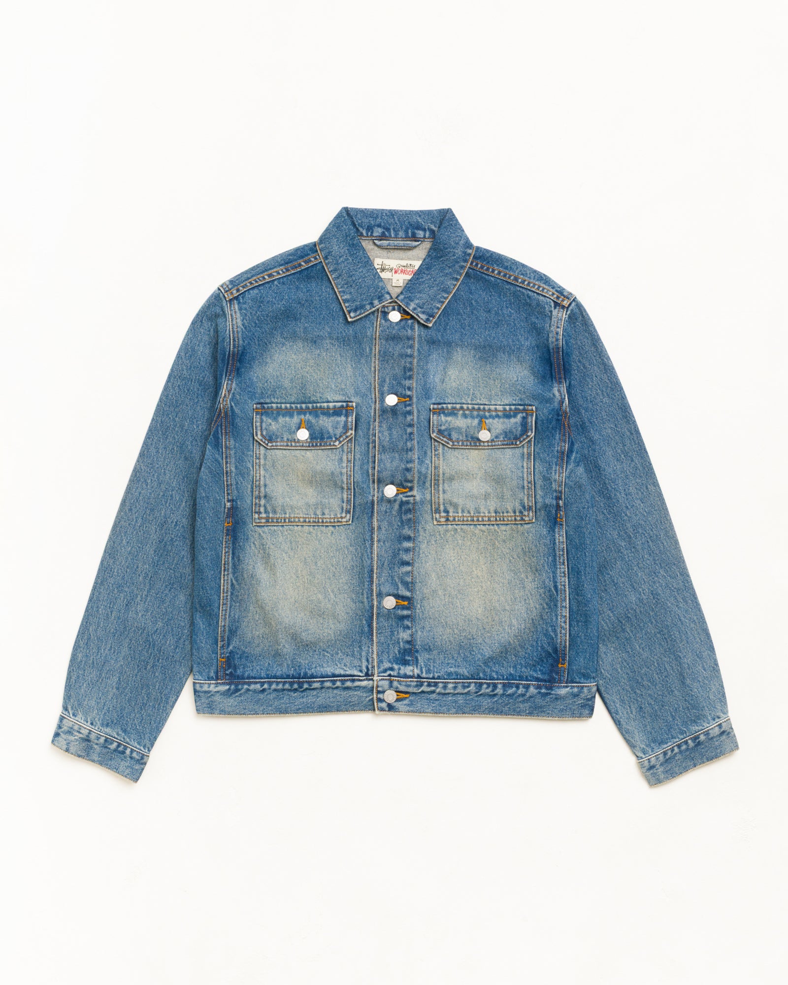 Denim Trucker Jacket - Dark Wash Indigo | Outerwear | Stüssy Japan