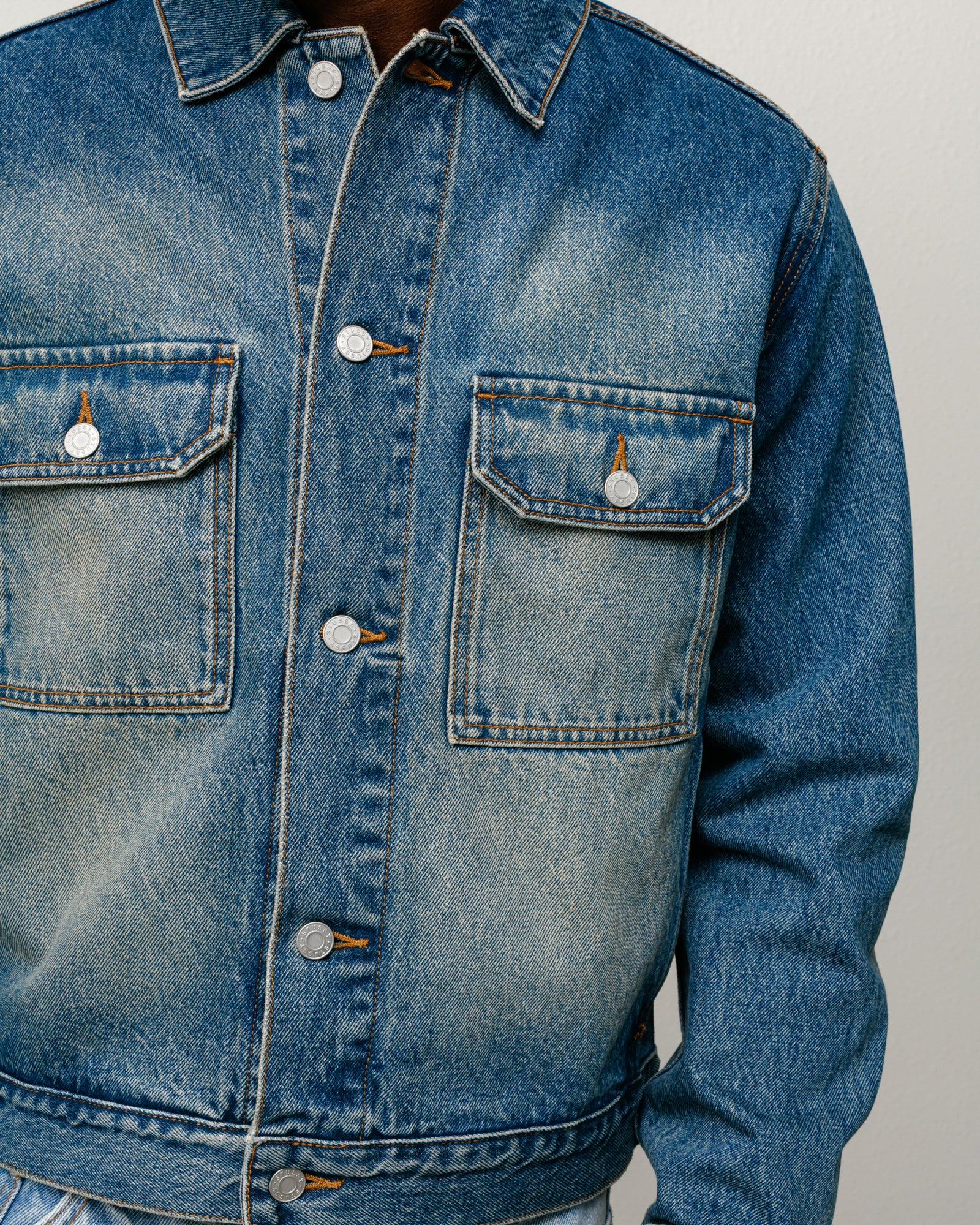 Denim Trucker Jacket - Dark Wash Indigo | Outerwear | Stüssy Japan