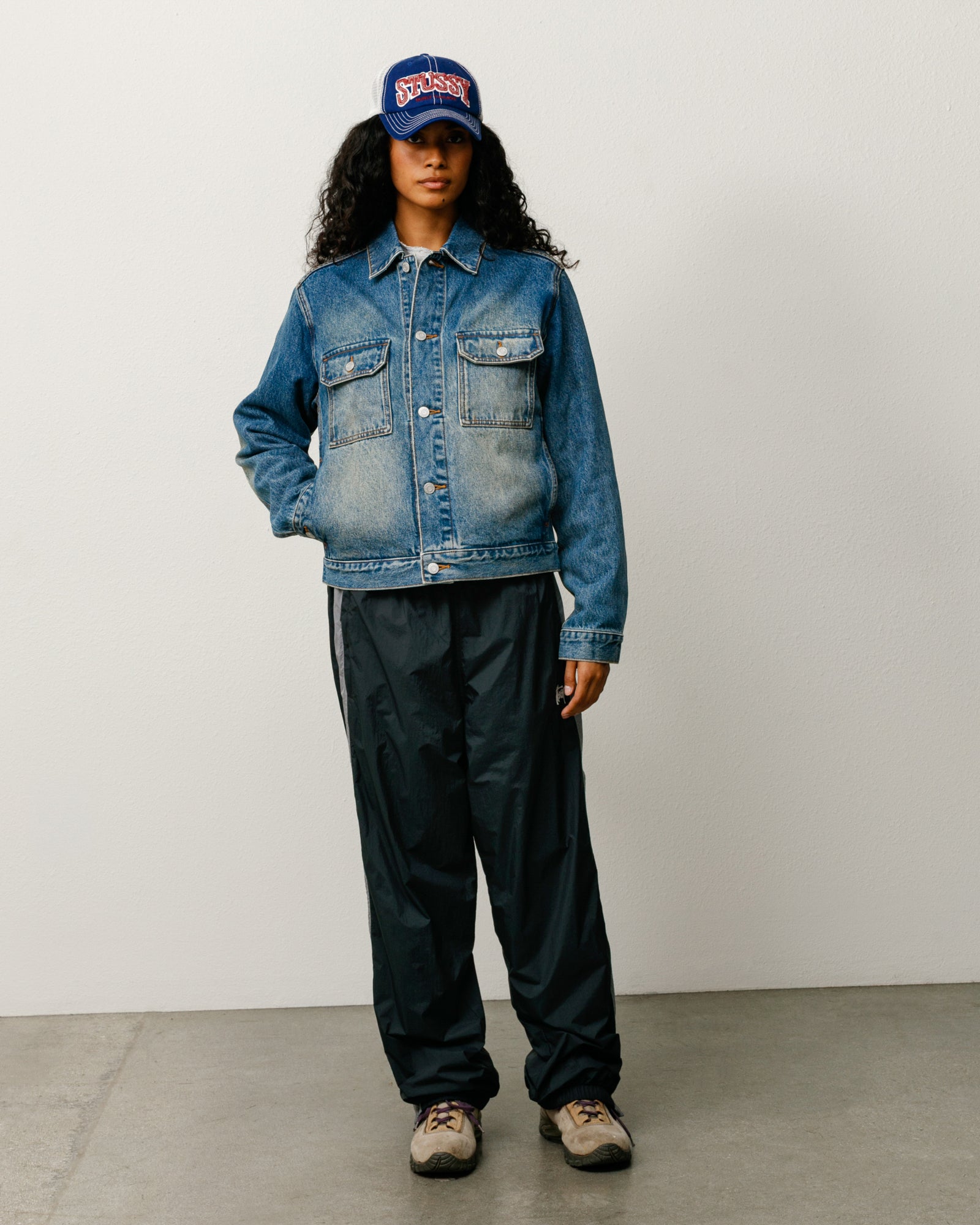 Denim Trucker Jacket - Dark Wash Indigo | Outerwear | Stüssy Japan