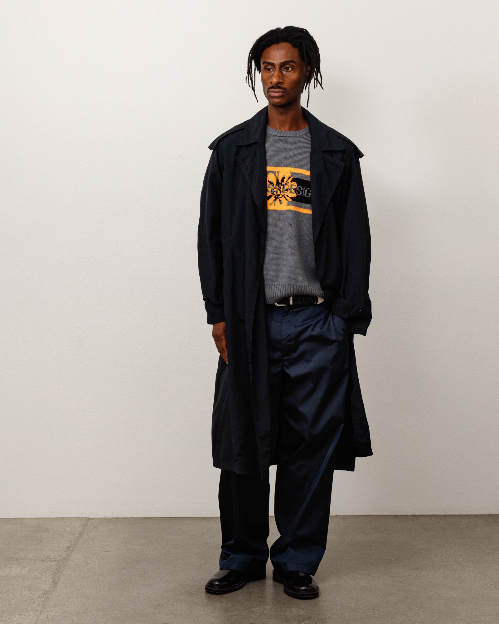 Ultra Lightweight Nylon Trench - Black | Outerwear | Stüssy Japan