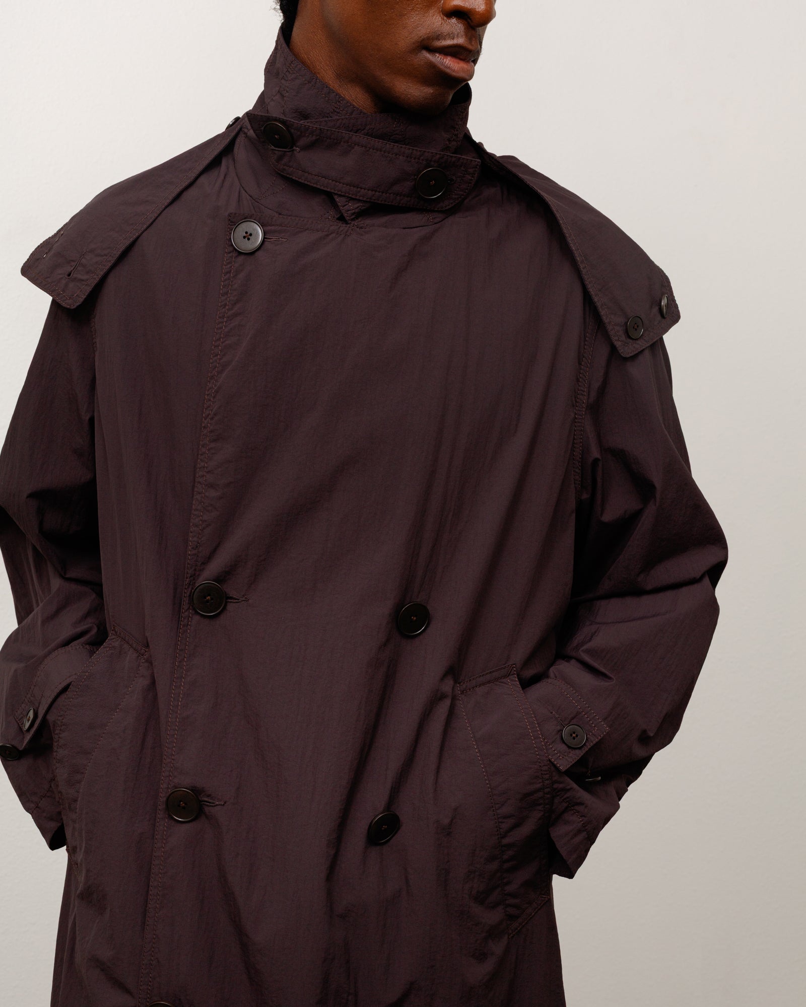 Ultra Lightweight Nylon Trench - Brown | Outerwear | Stüssy Japan