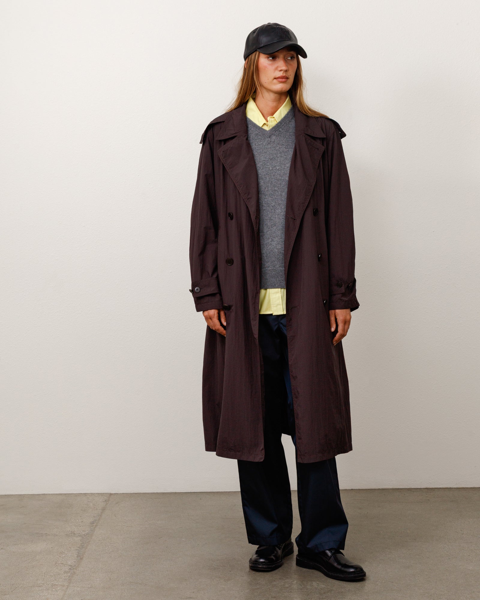 Ultra Lightweight Nylon Trench - Brown | Outerwear | Stüssy Japan