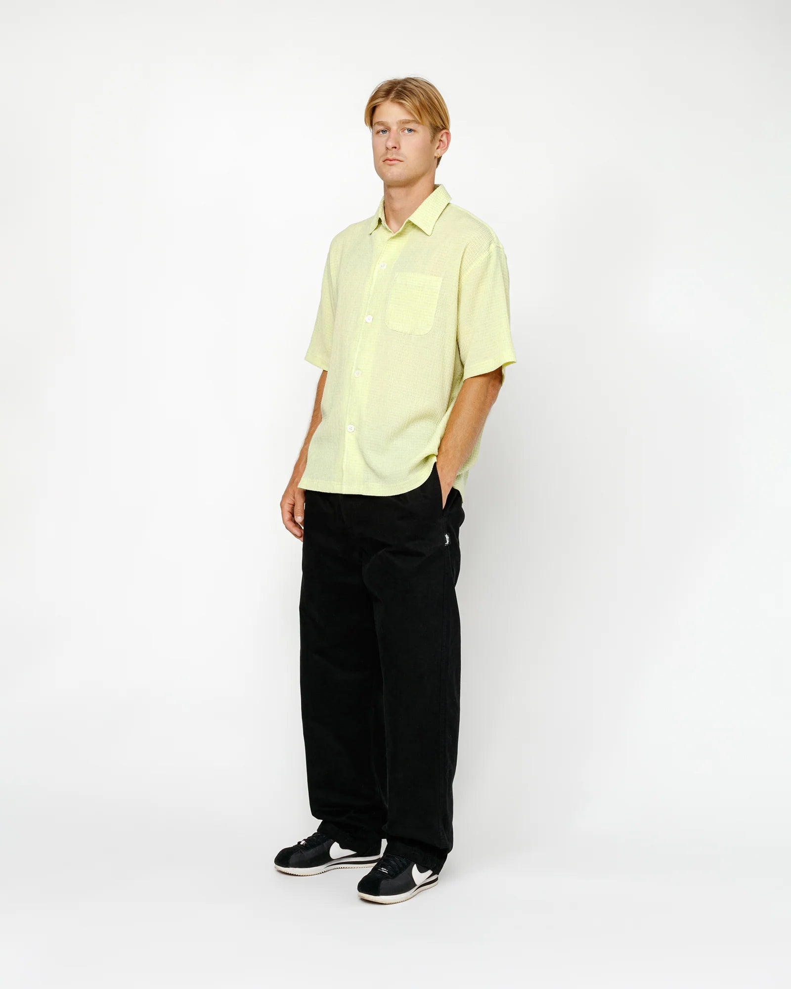 Beach Pant Brushed Cotton in black – Stüssy Japan