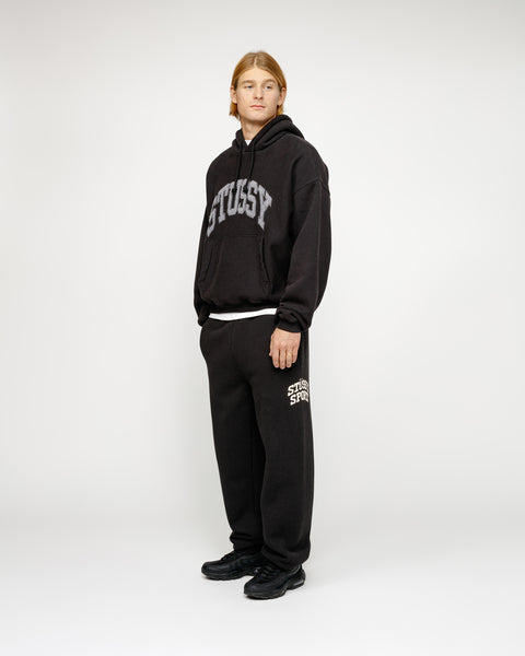 Stüssy Fleece Pant Sport Crackle Washed Black Sweats