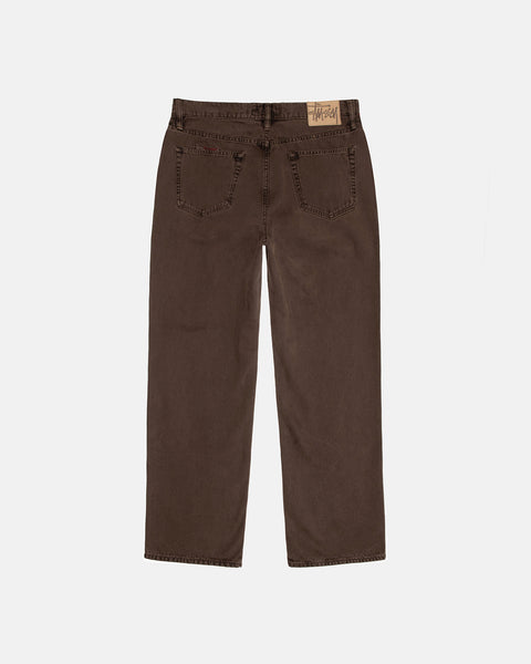 Stüssy Classic Jean Washed Canvas Brown Pants