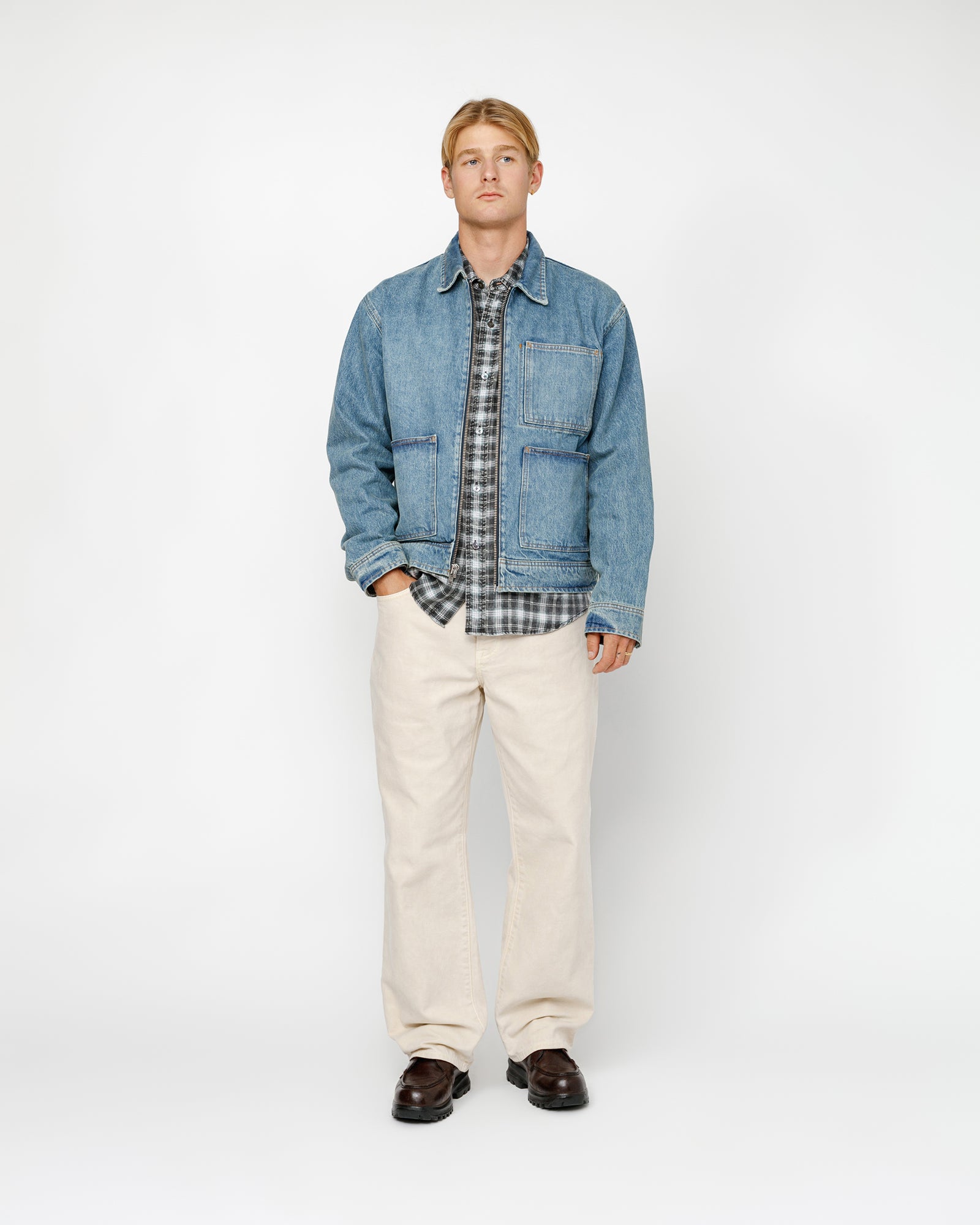 Stüssy Classic Jean Washed Canvas Vintage Natural Pants