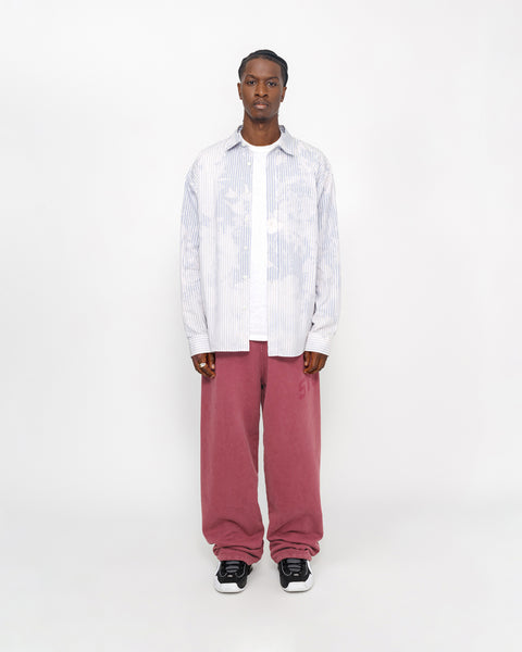 Fleece Pant Faded Graphic in burgundy – Stüssy Japan