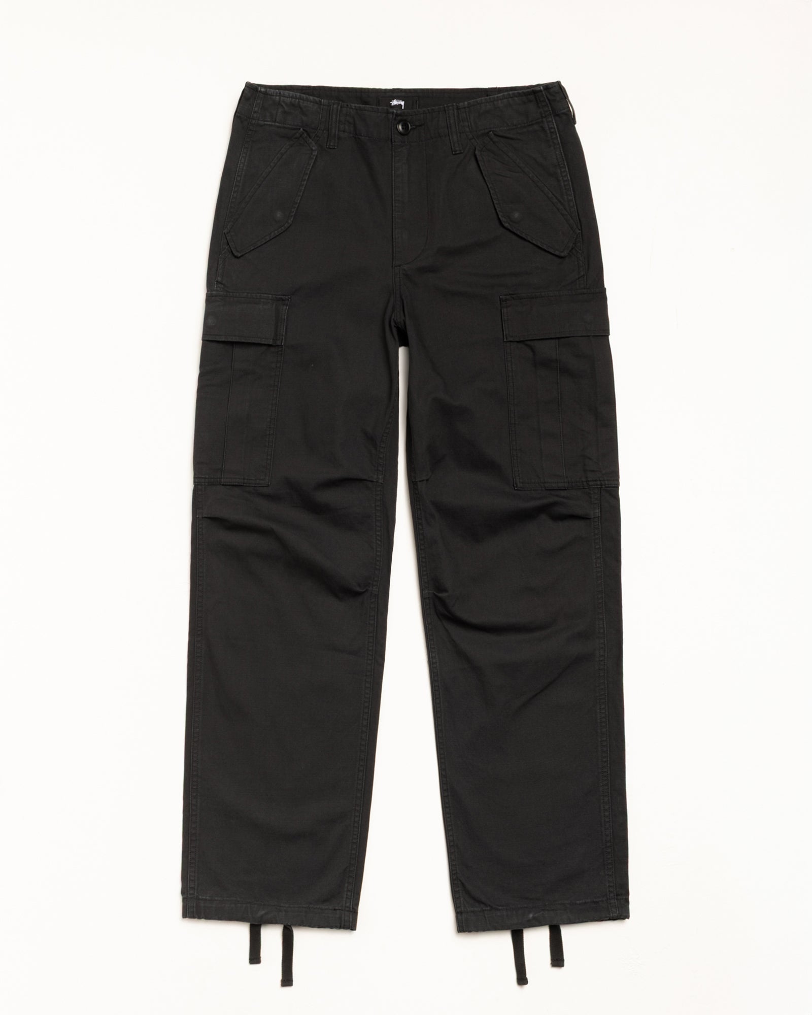 Military Cargo Pant Ripstop Mens Regular In Black
