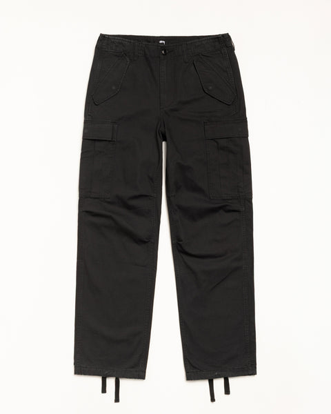 Military Cargo Pant Ripstop Mens Regular In Black