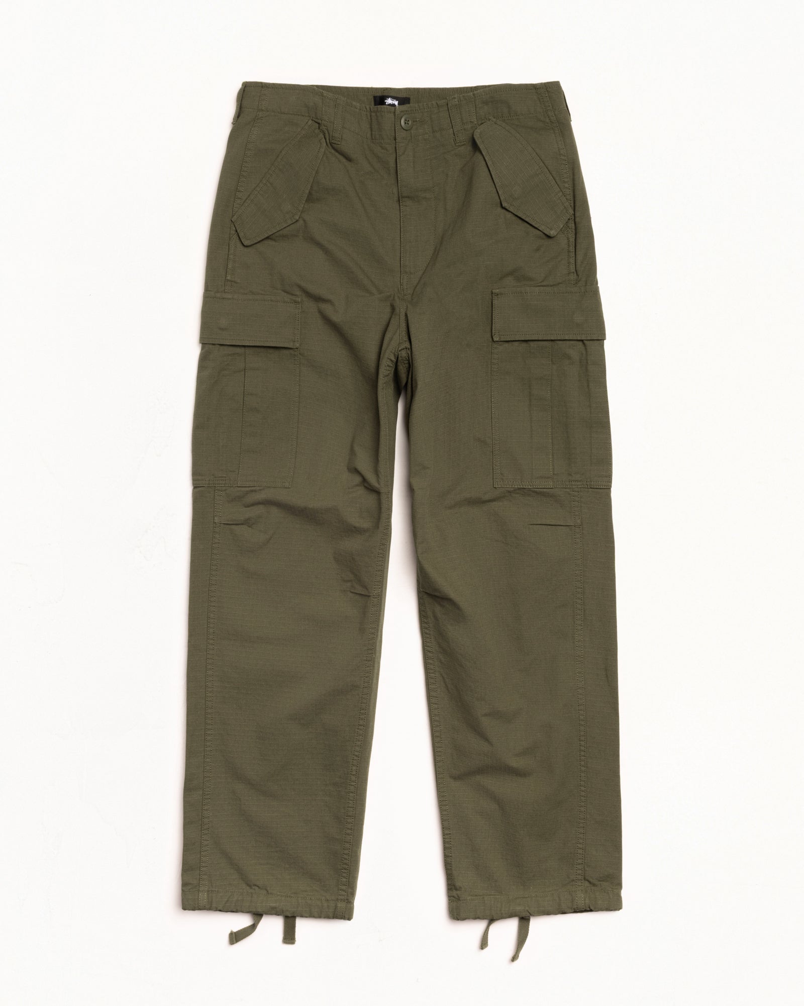 Military Cargo Pant Ripstop Mens Regular In Olive Green