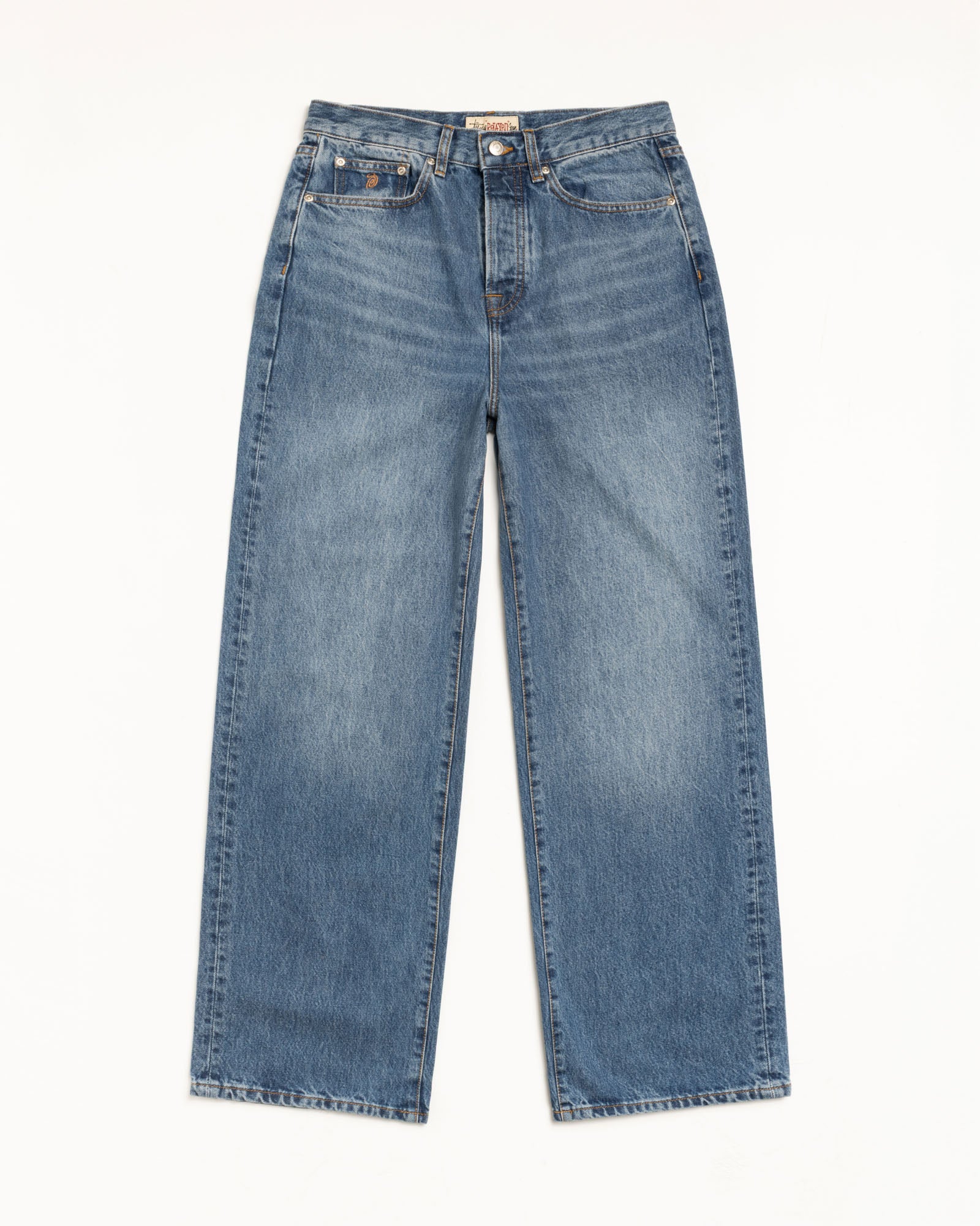 Relaxed Jeans Denim Mens Regular In Medium Blue